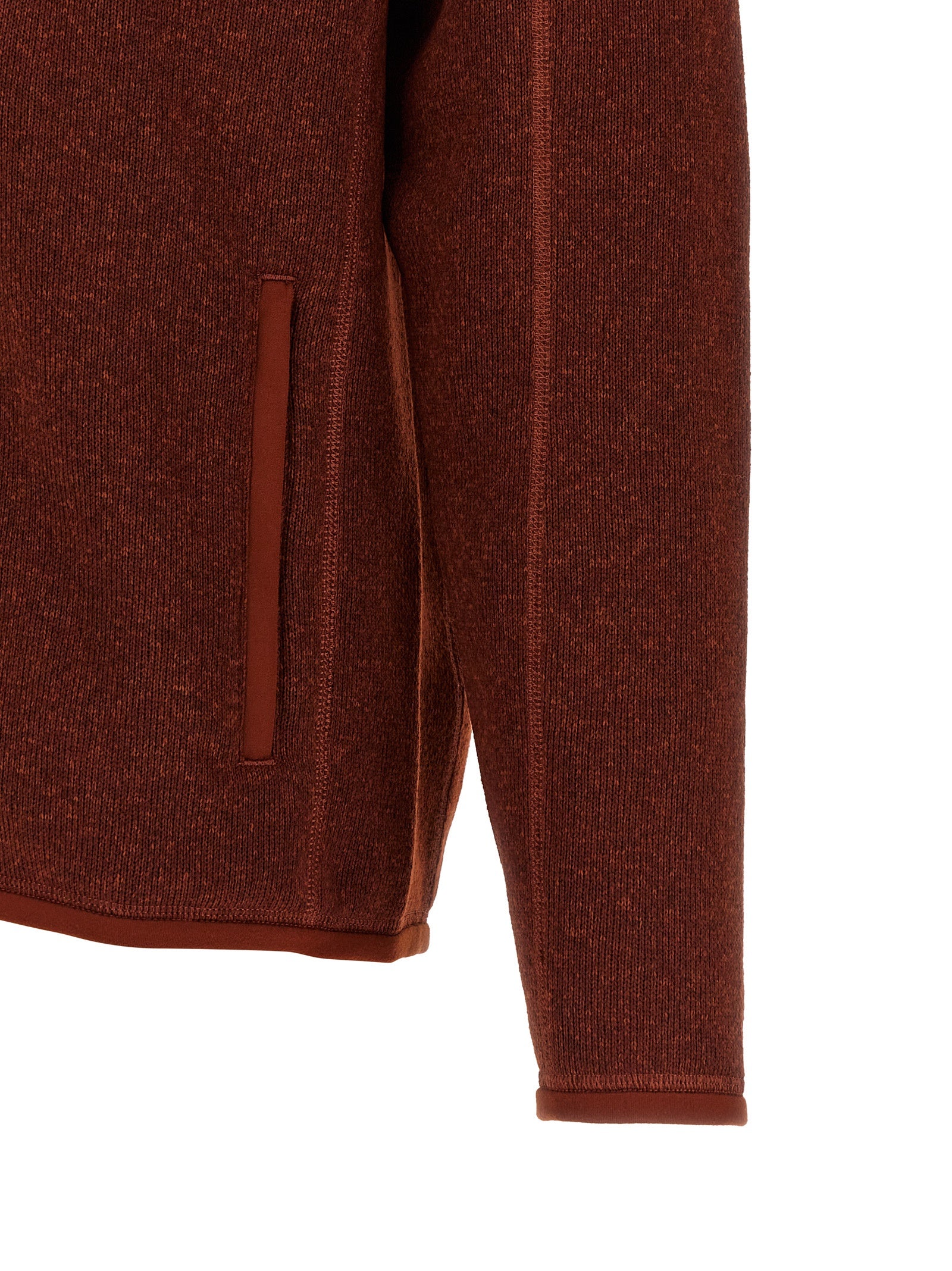 PATAGONIA Rote Polyester-Jacke in voller Länge