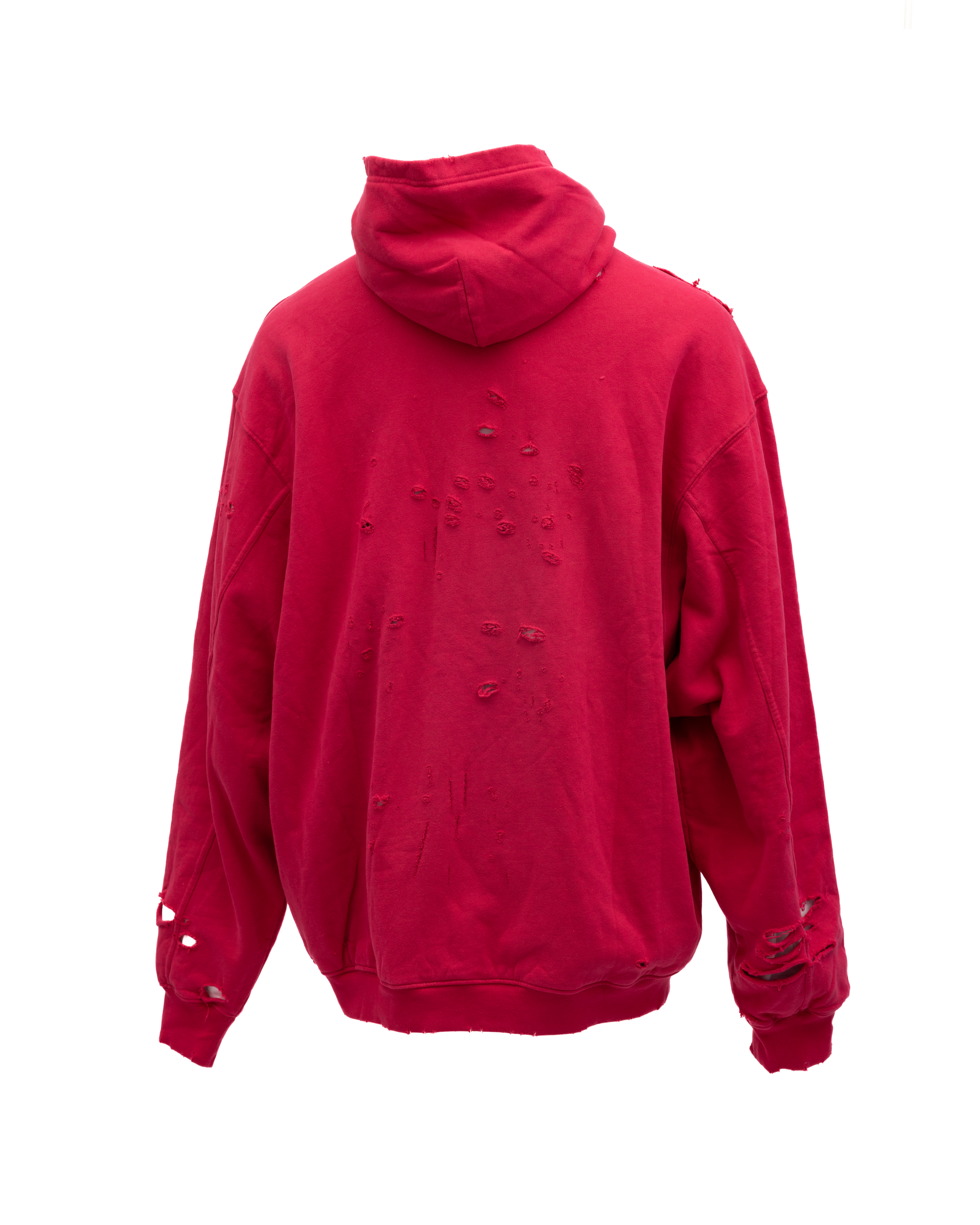 Balenciaga Roter Baumwoll-Kapuzenpullover