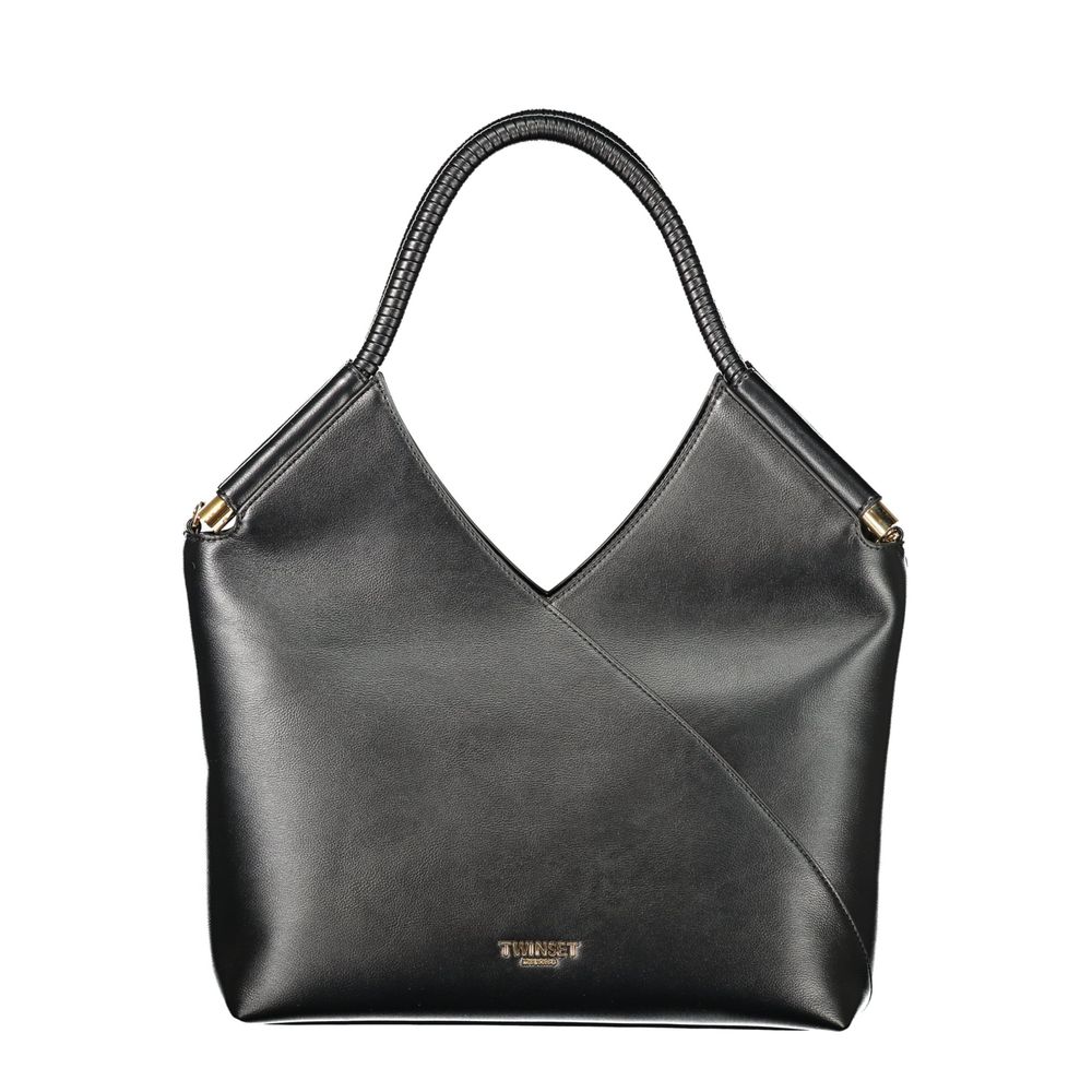Twinset Schwarze Handtasche aus Polyethylen