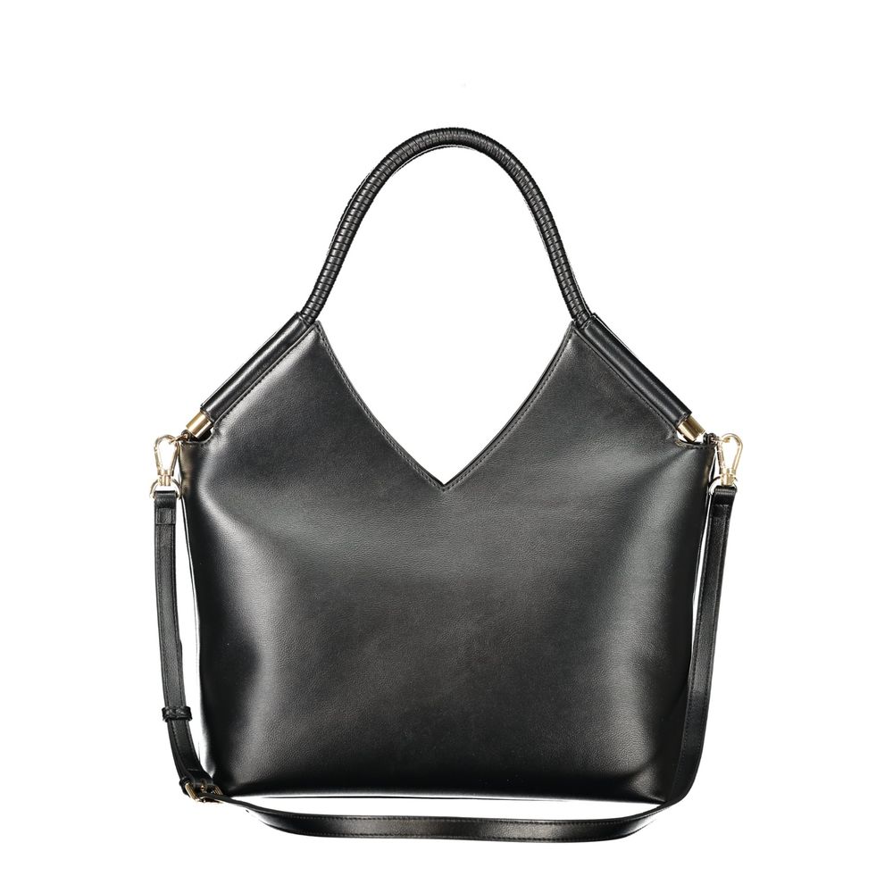 Twinset Schwarze Handtasche aus Polyethylen
