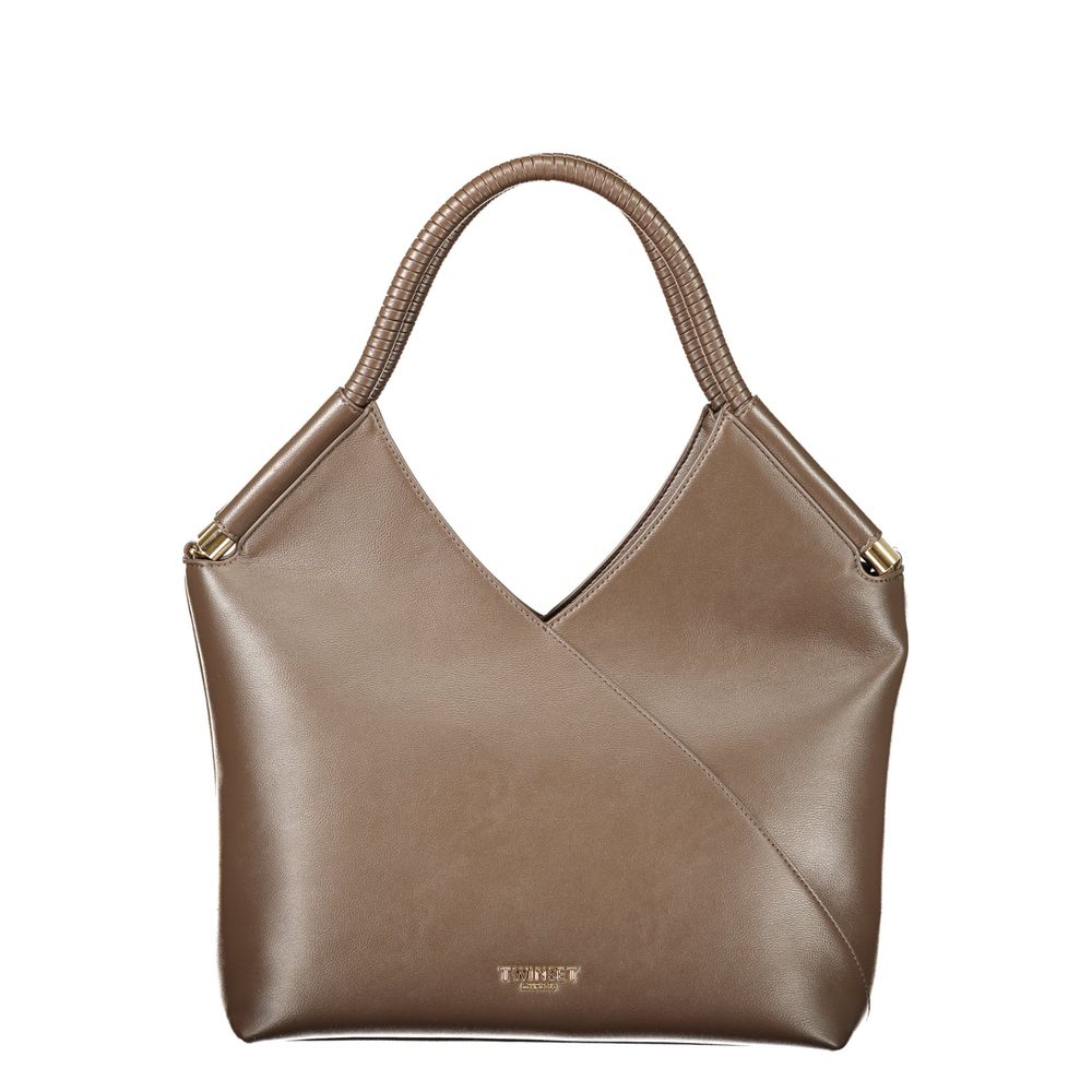 Twinset Braune Handtasche aus Polyethylen