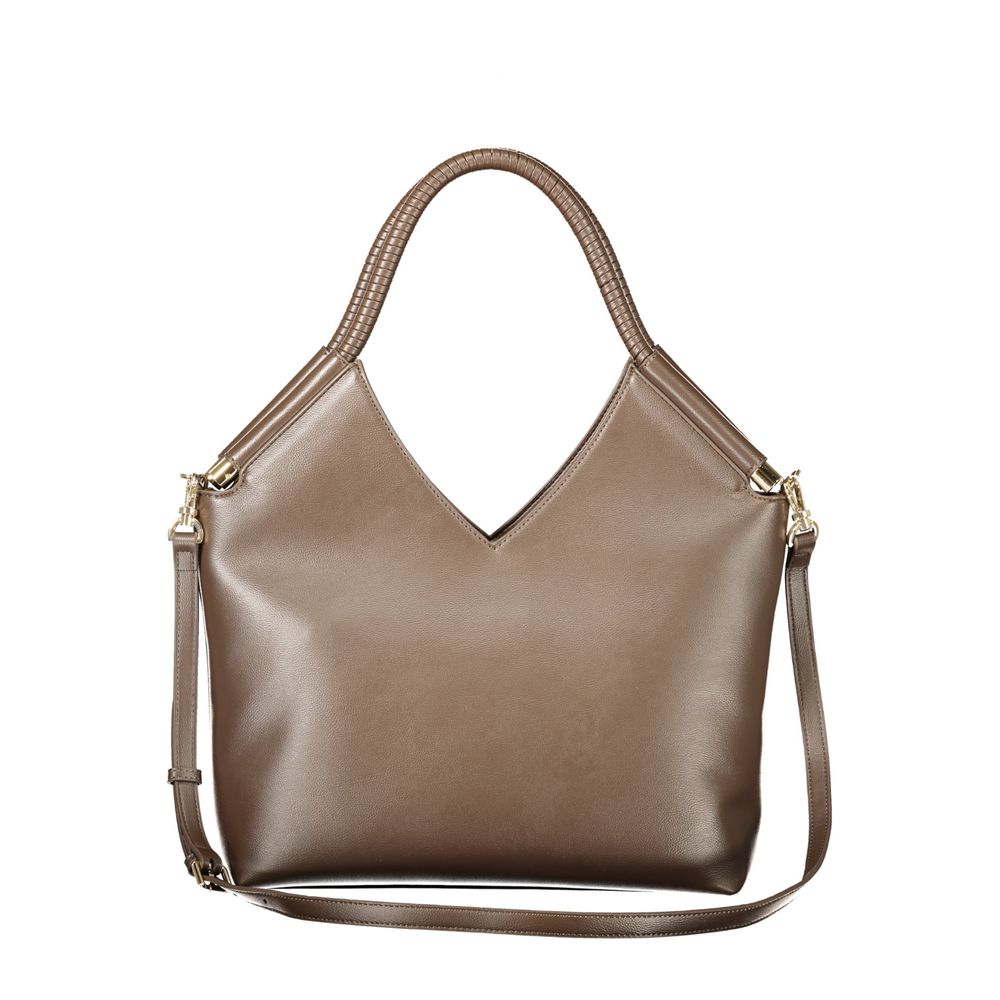 Twinset Braune Handtasche aus Polyethylen