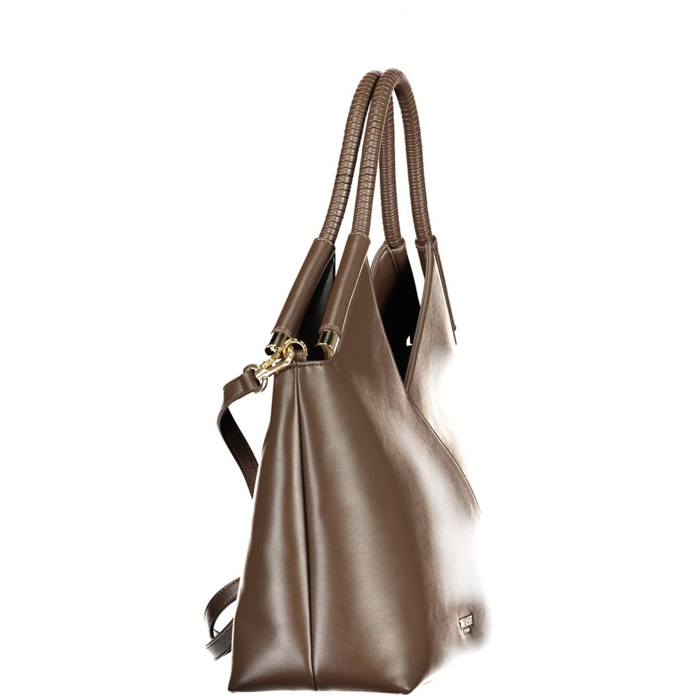 Twinset Braune Handtasche aus Polyethylen