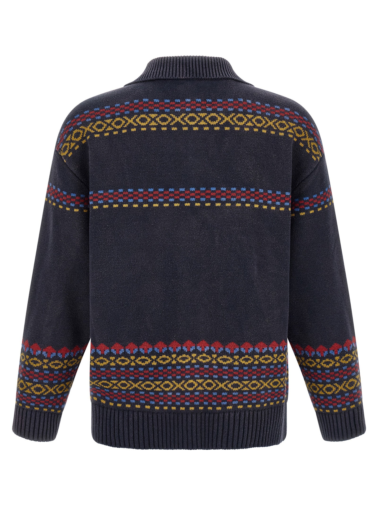 FOUND Blauer Baumwollcardigan