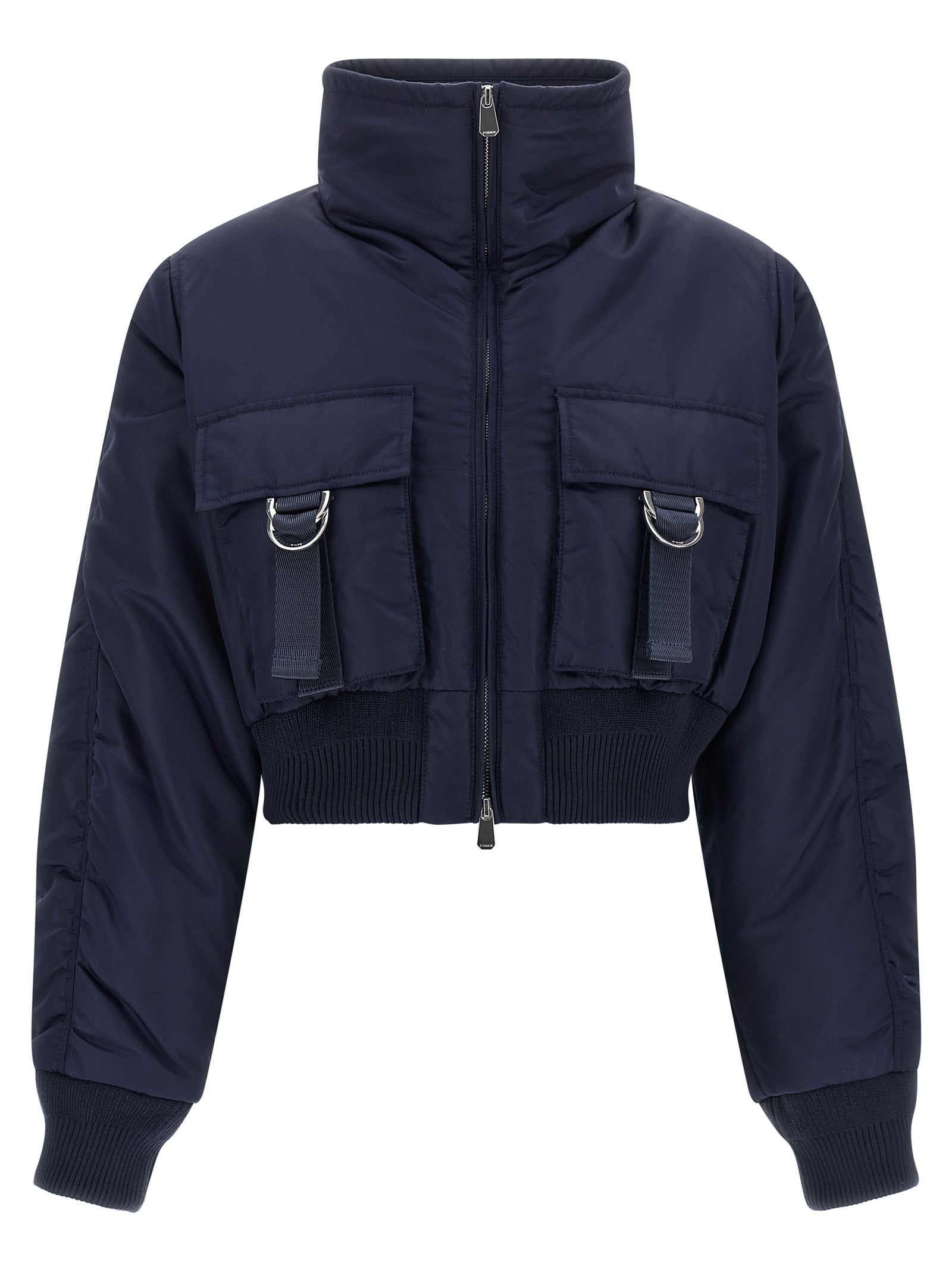 PINKO Blauer Bomber aus Polyamid