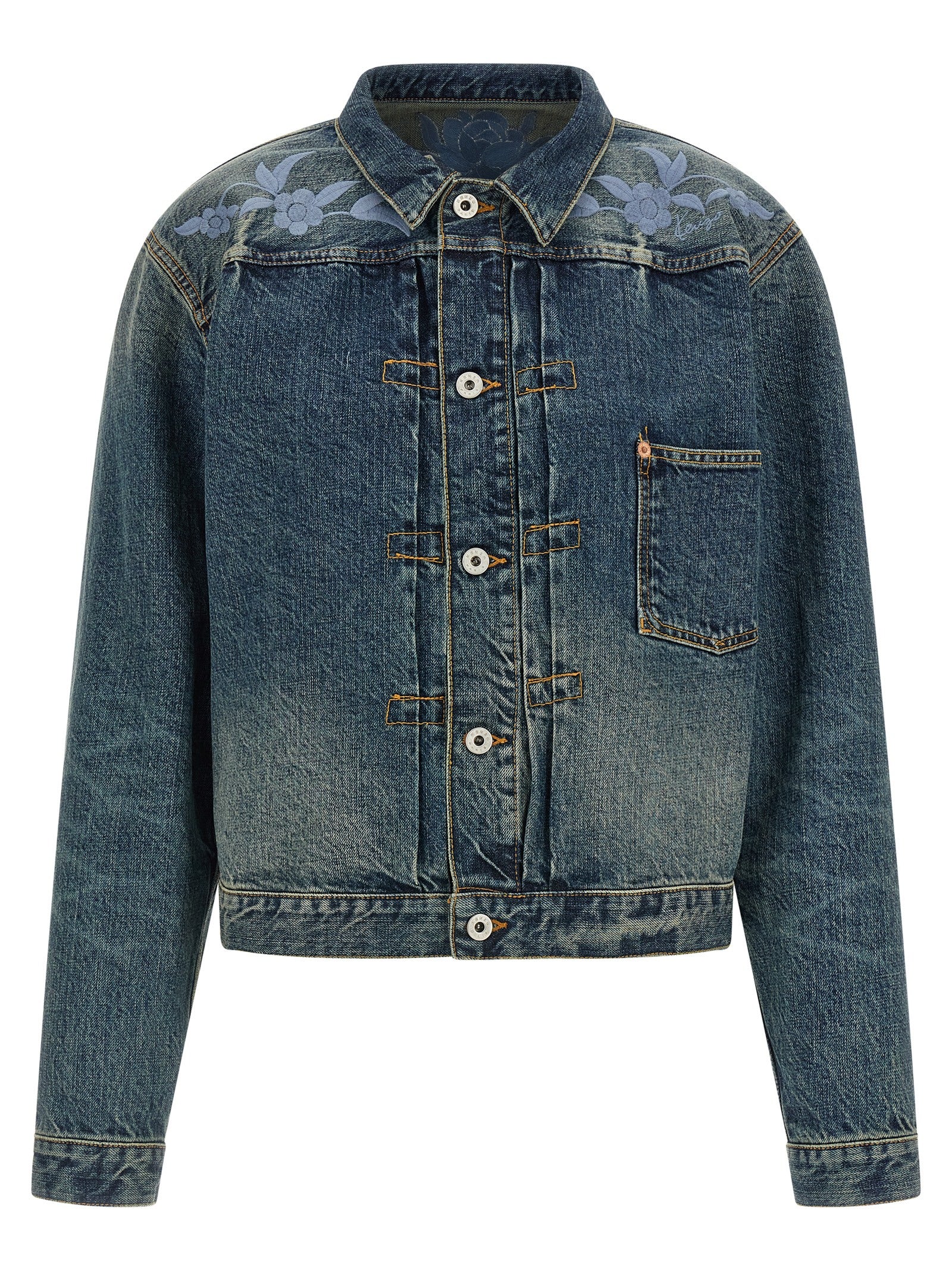 Kenzo Blaue Jeansjacke aus Baumwolle