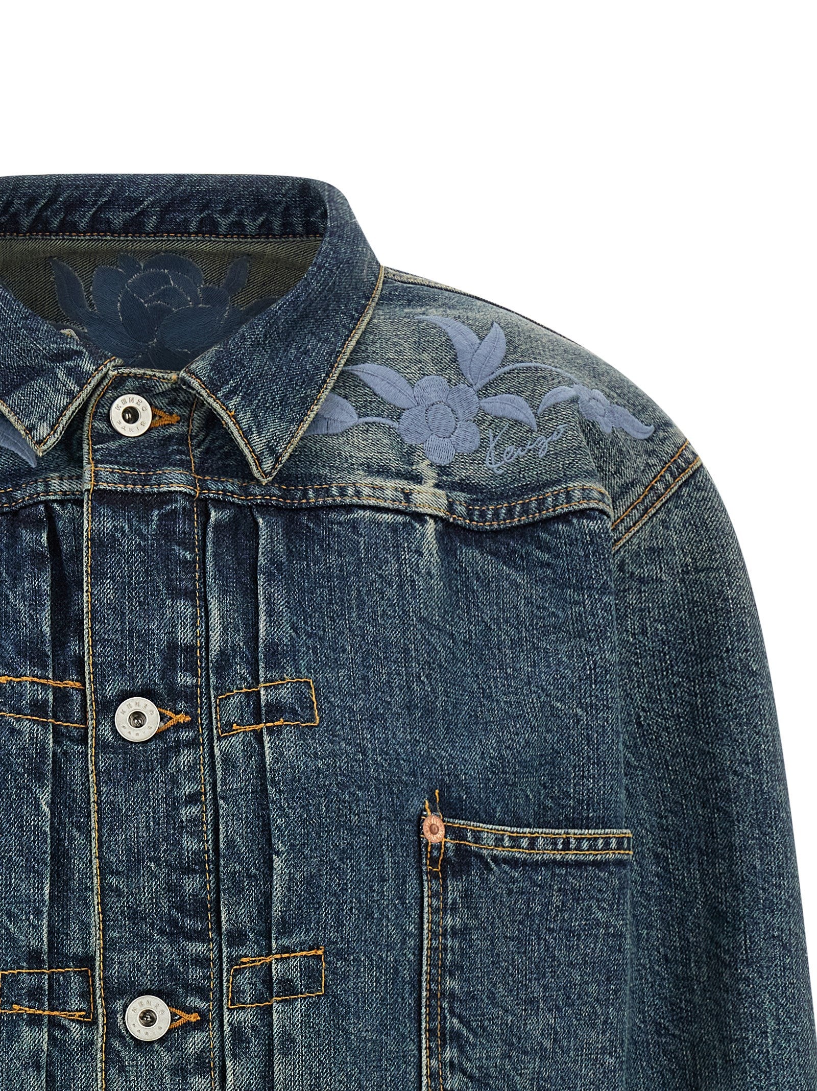 Kenzo Blaue Jeansjacke aus Baumwolle