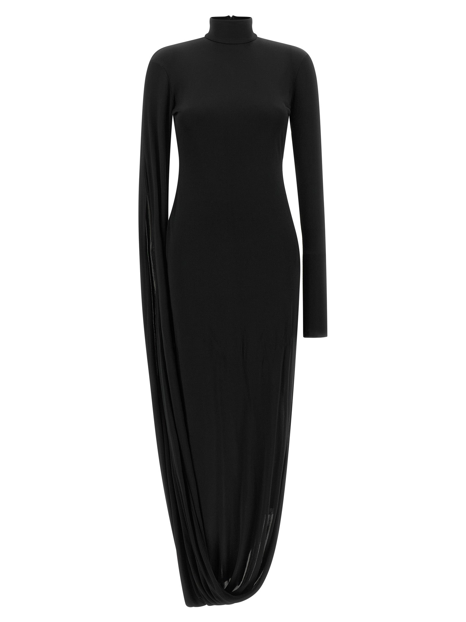 Giuseppe Di Morabito Schwarzes Viskose-Maxikleid