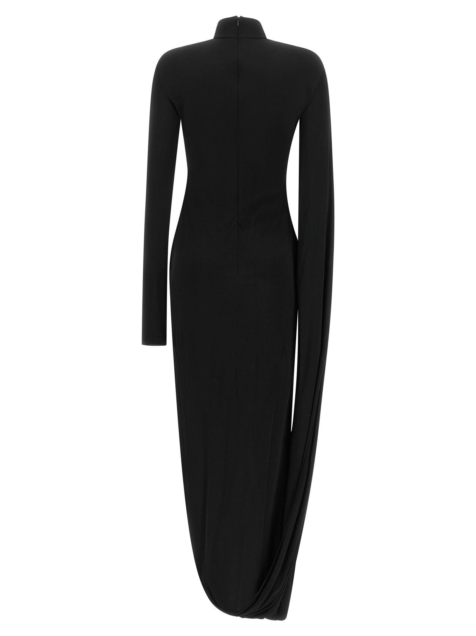 Giuseppe Di Morabito Schwarzes Viskose-Maxikleid