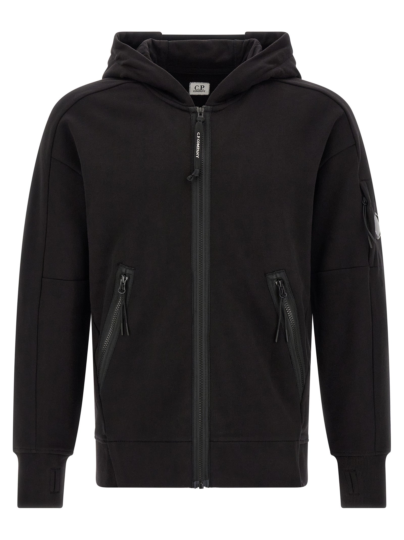 C.P. Company Schwarzer Baumwoll-Sweatshirt
