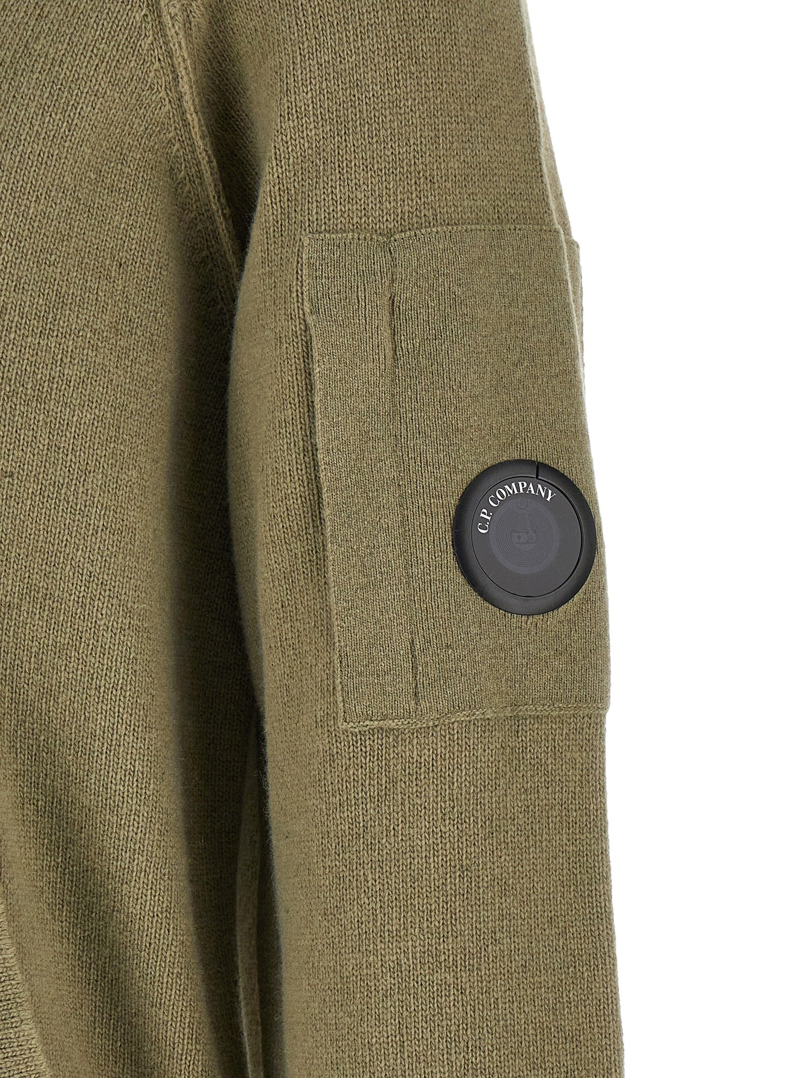 C.P. Company Zweifarbige Wollstrickjacke
