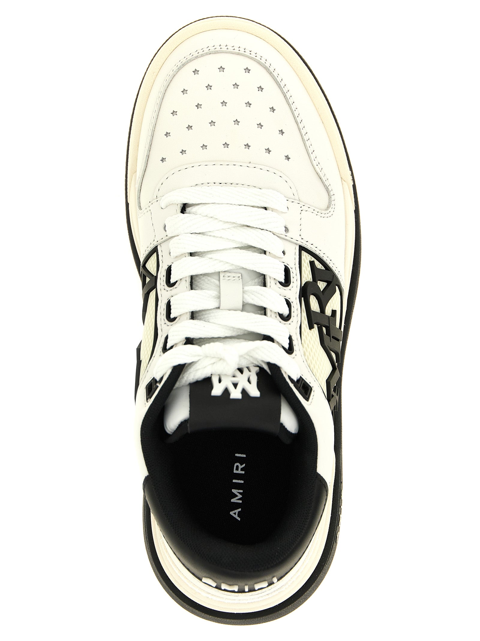 Amiri Zweifarbige Kalbsleder-Sneaker im Athletic-Stil