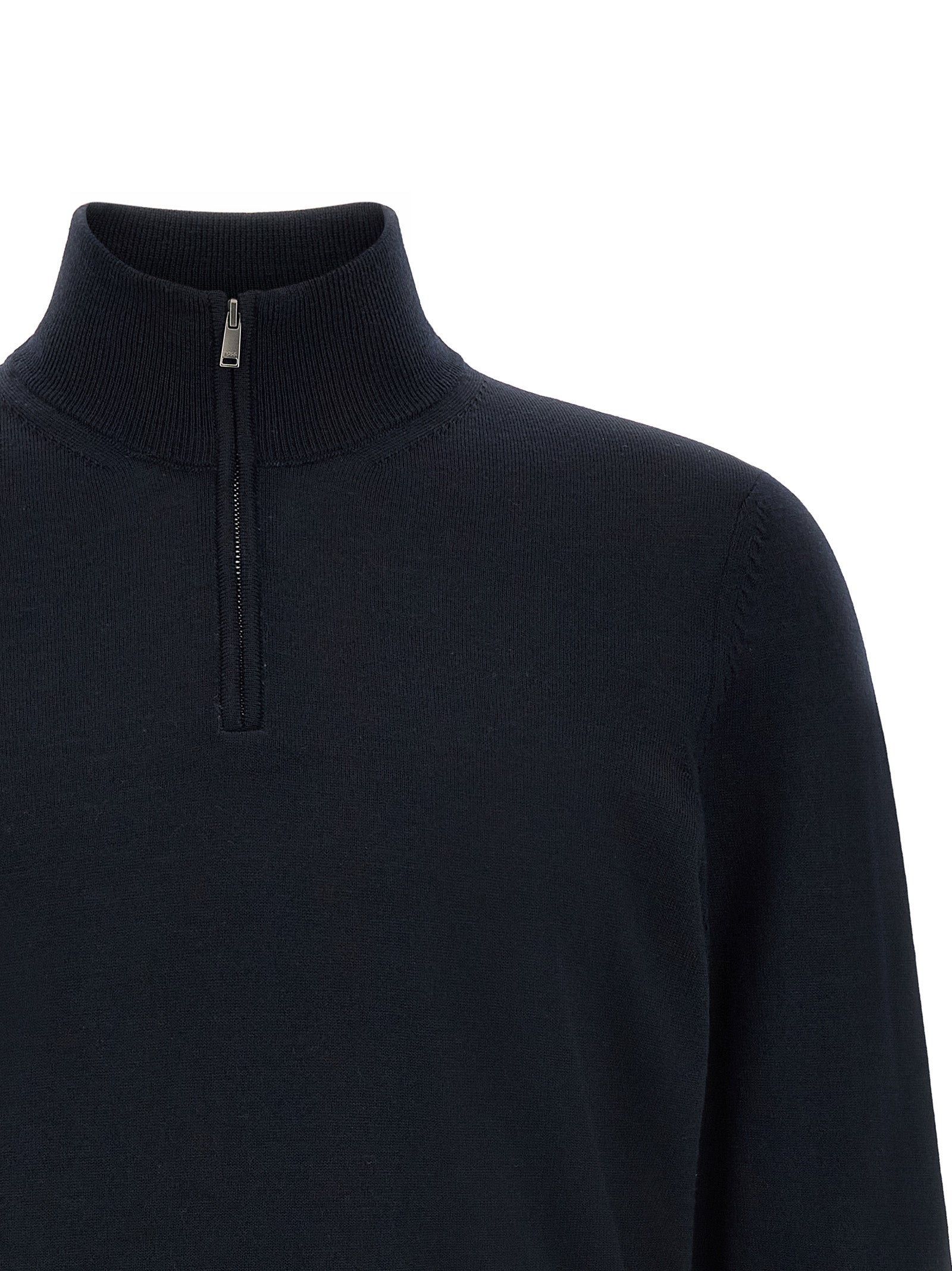 Hugo Boss Blauer Cardigan aus Schurwolle