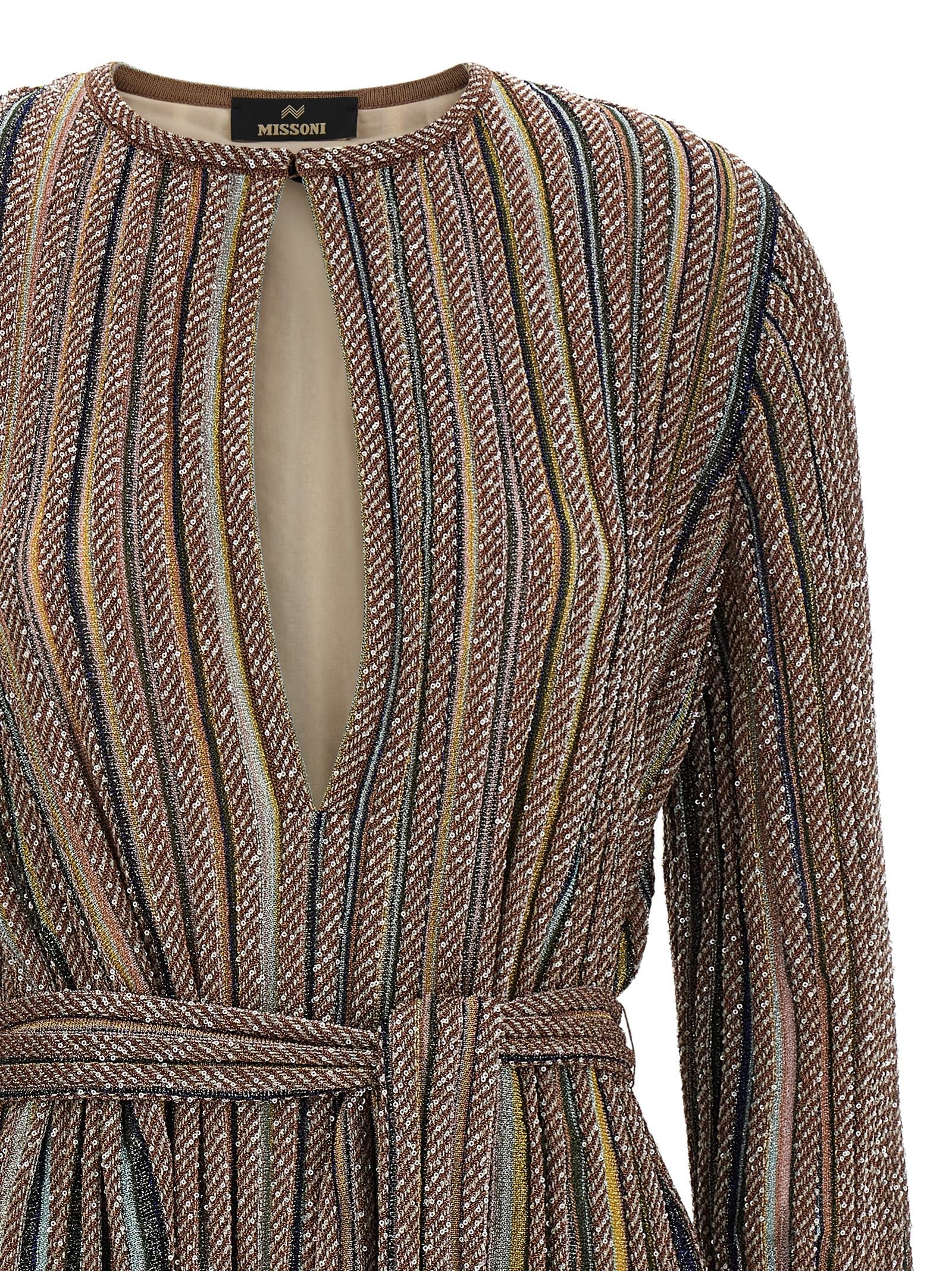 Missoni Kurzes Kleid aus Viskose in Multicolor