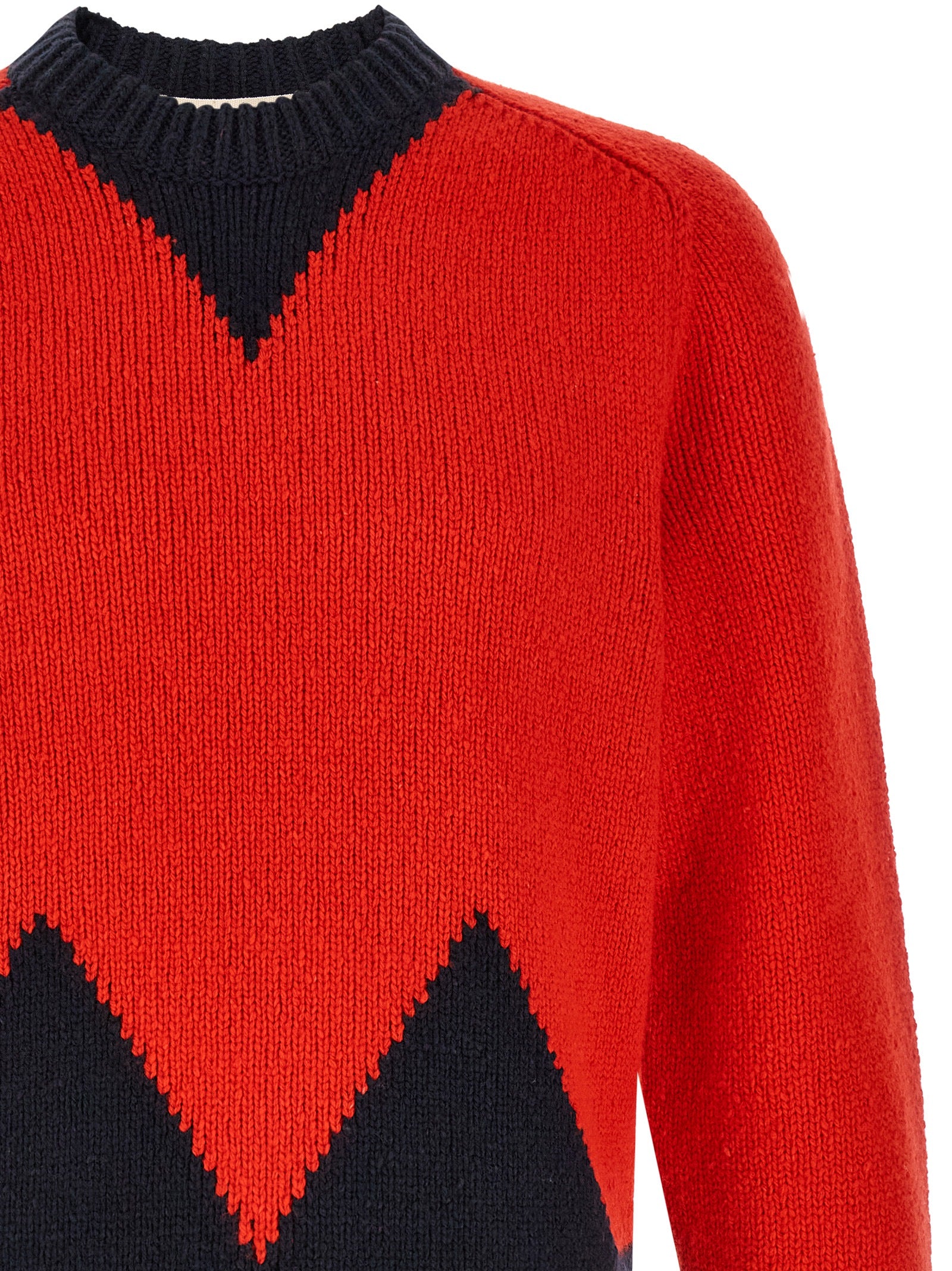 Marni Roter Wollcardigan