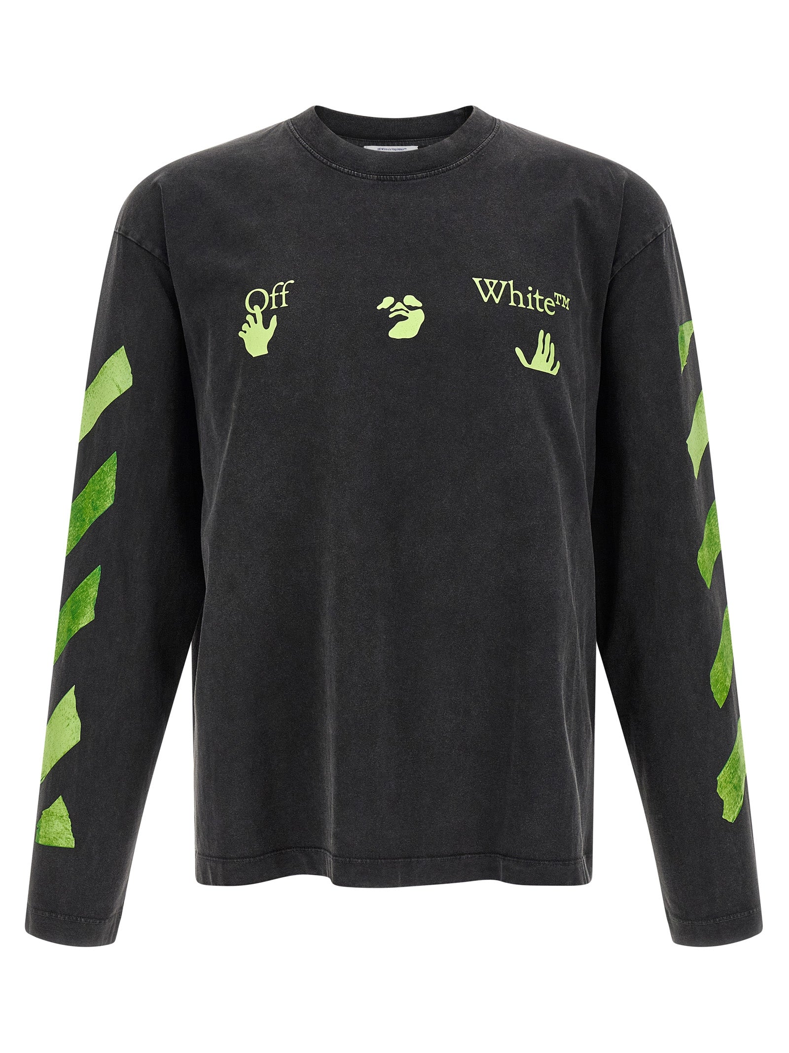 Off-White Schwarzes Baumwoll-T-Shirt