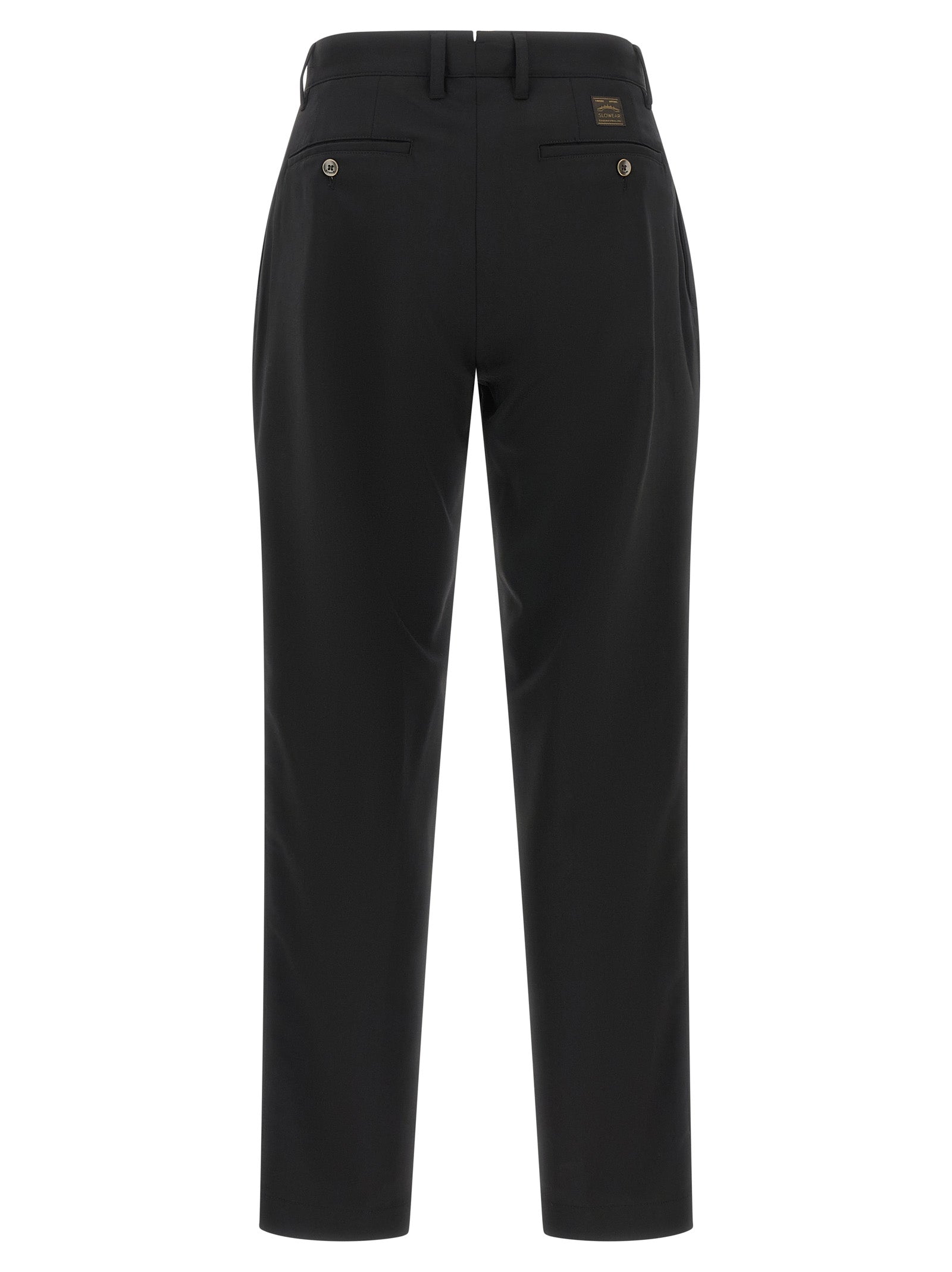 Incotex Schwarze Palazzo-Hose aus Polyester