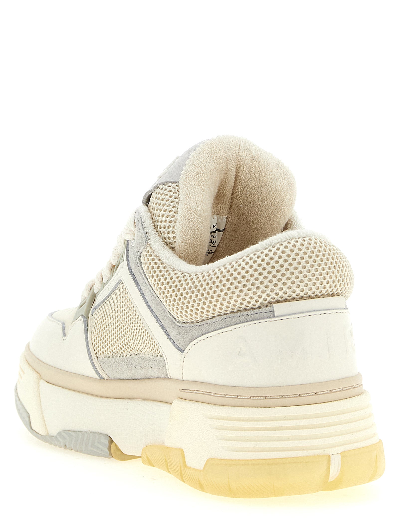 Amiri Weiße Kalbsleder Chunky Sneaker
