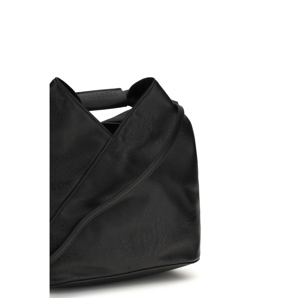 MM6 Schwarze Schultertasche aus Polyethylen
