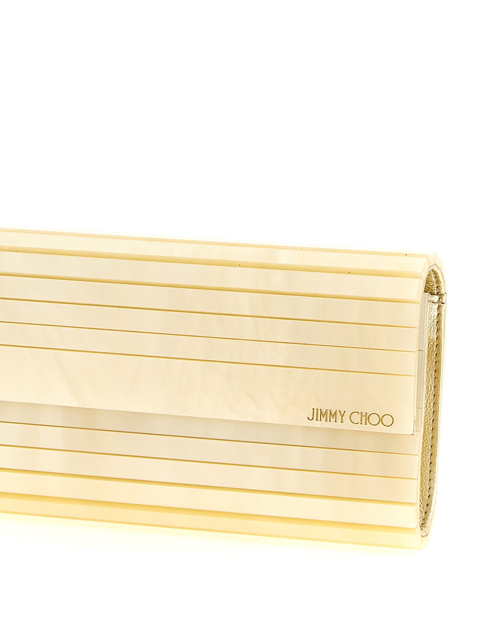 Jimmy Choo Goldene Viscose Clutch