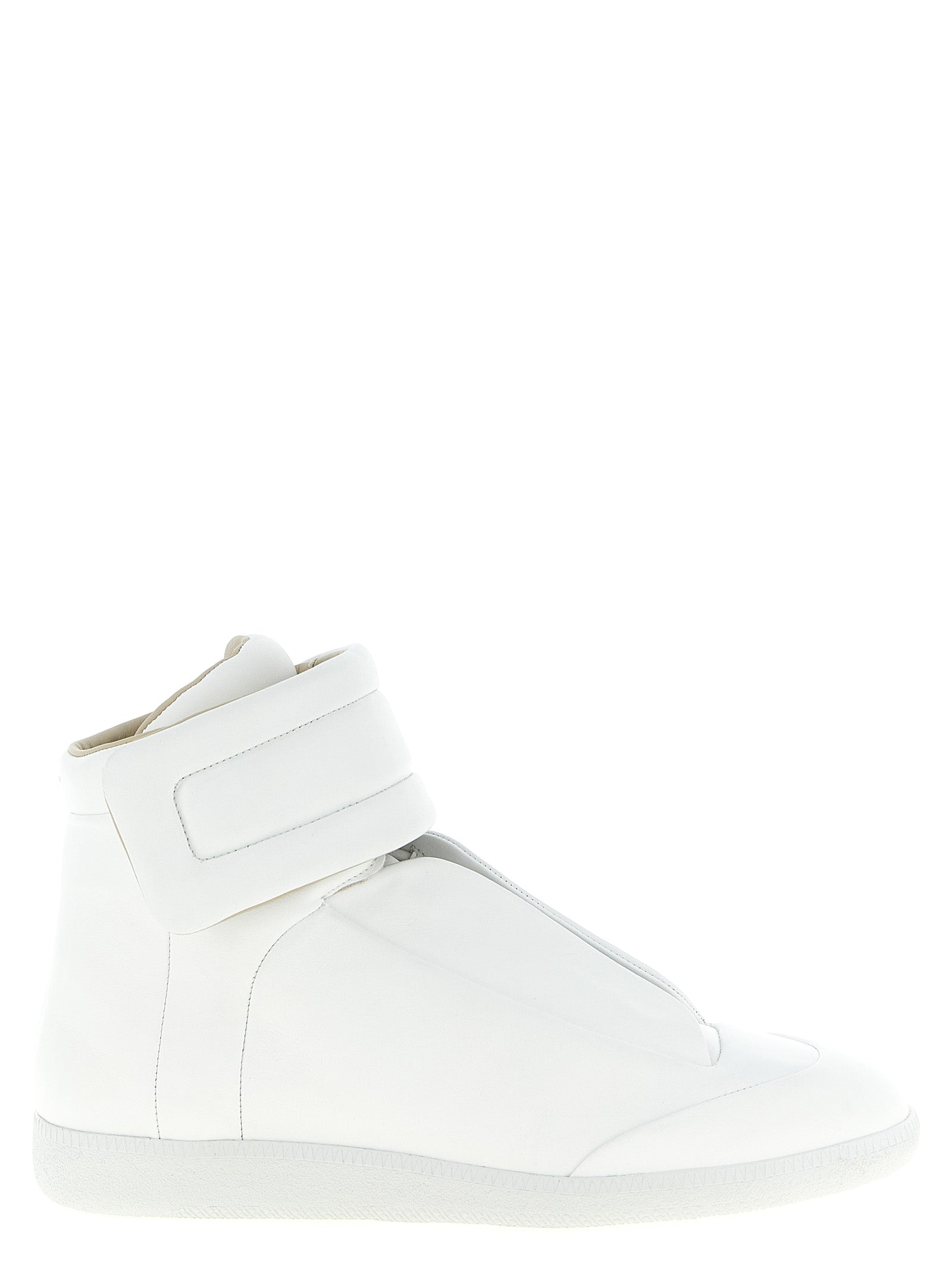 Maison Margiela Weiße Kalbsleder High-Top-Sneaker