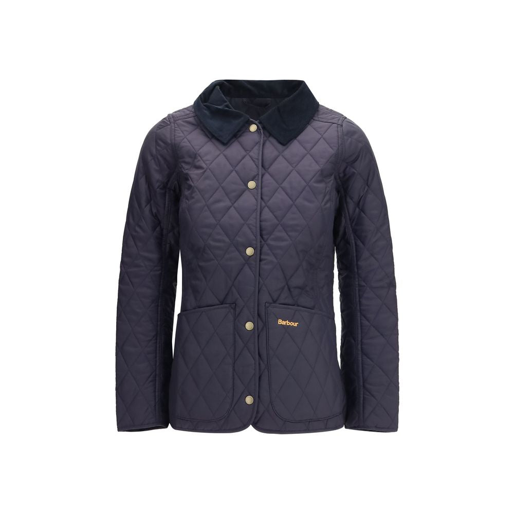 Barbour Blaue Polyamid-Jacke in voller Länge