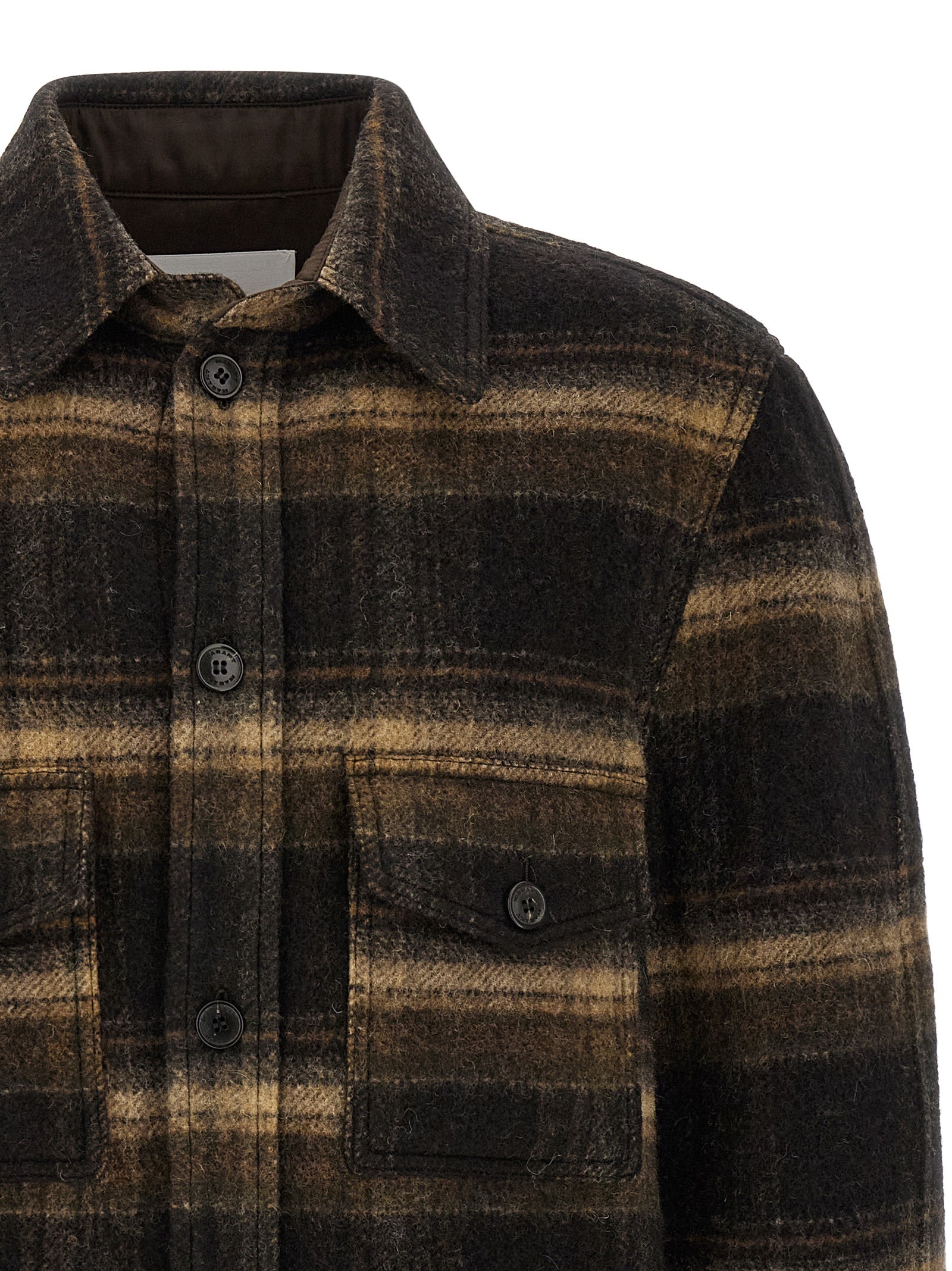 Isabel Marant Brauner Wollmantel in voller Länge