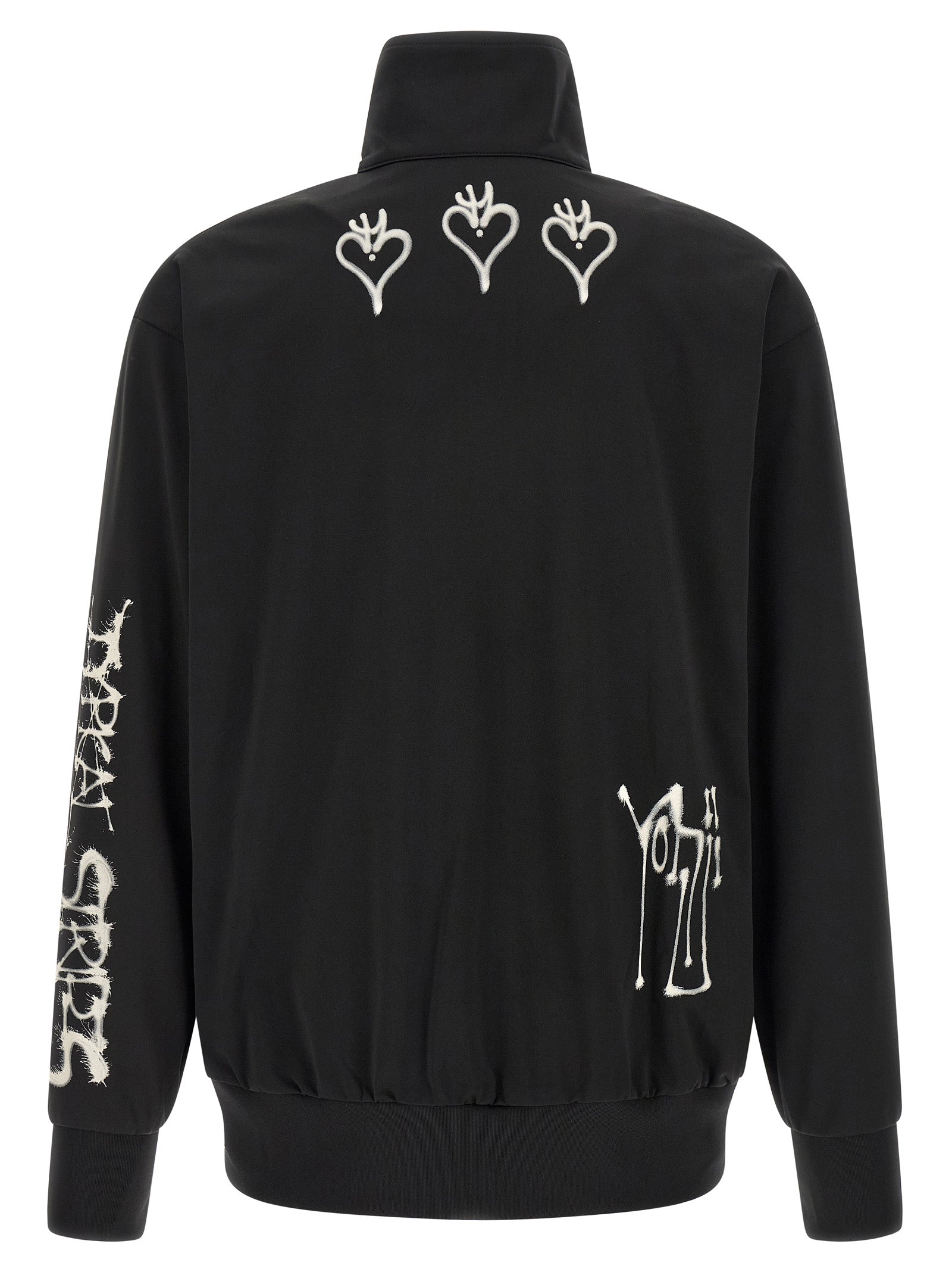 Y-3 Schwarzer Polyethylen-Pullover