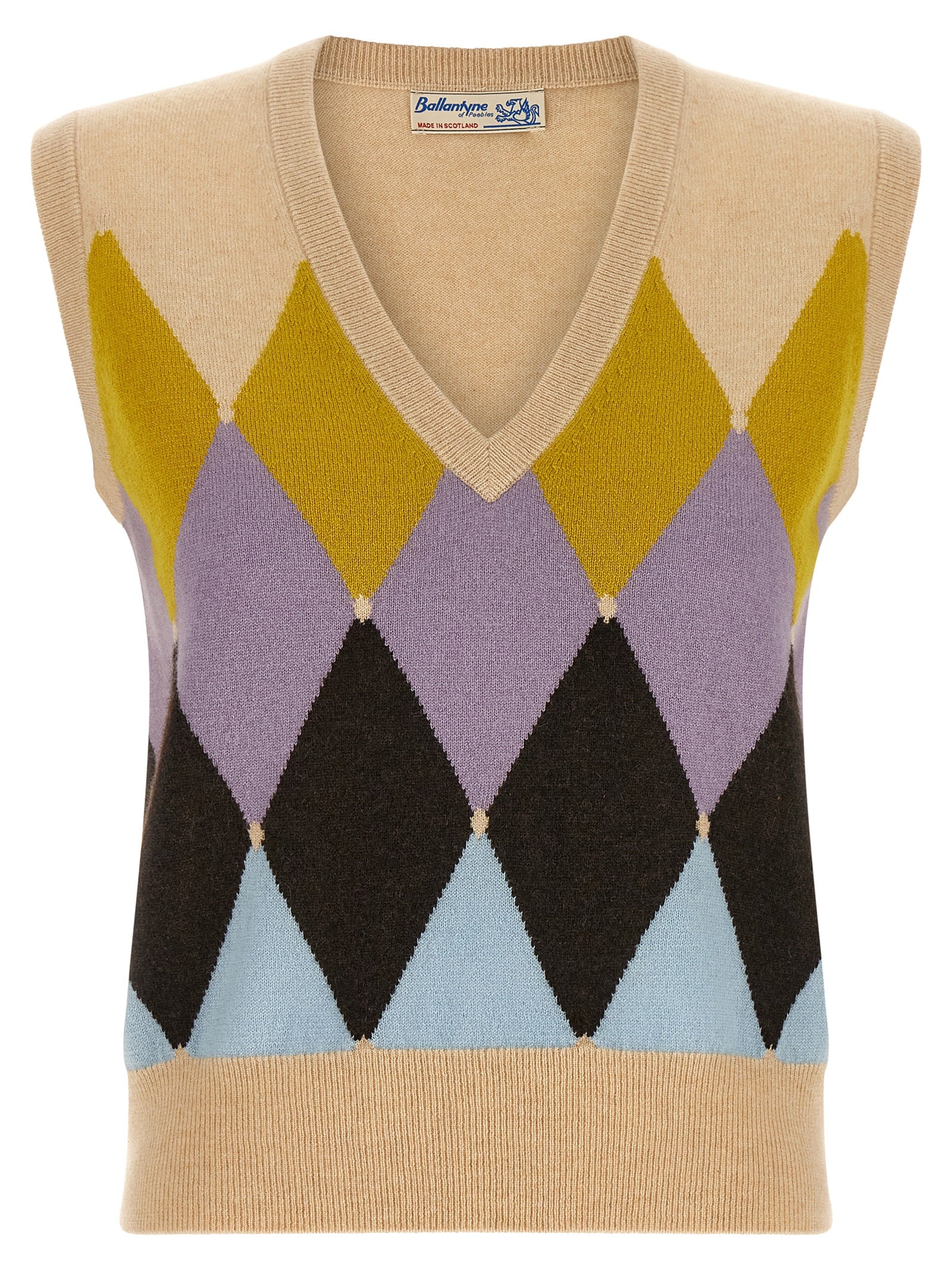 Ballantyne Beige Kaschmir-Weste