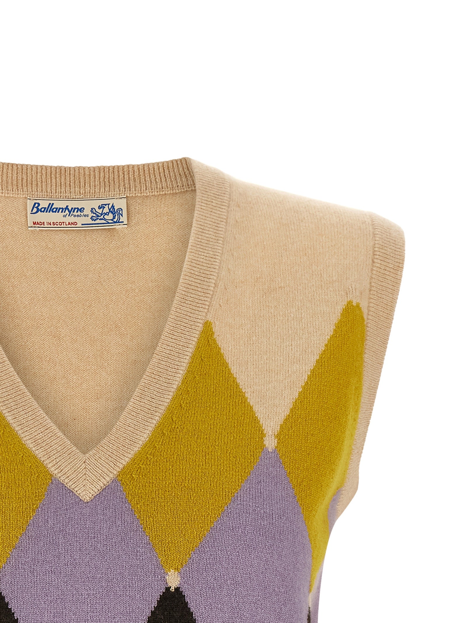 Ballantyne Beige Kaschmir-Weste