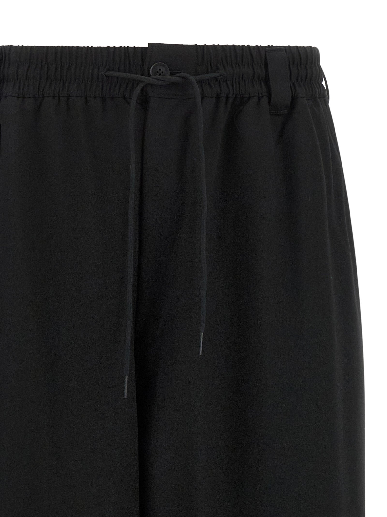 Y-3 Schwarze Woll-Freizeithose