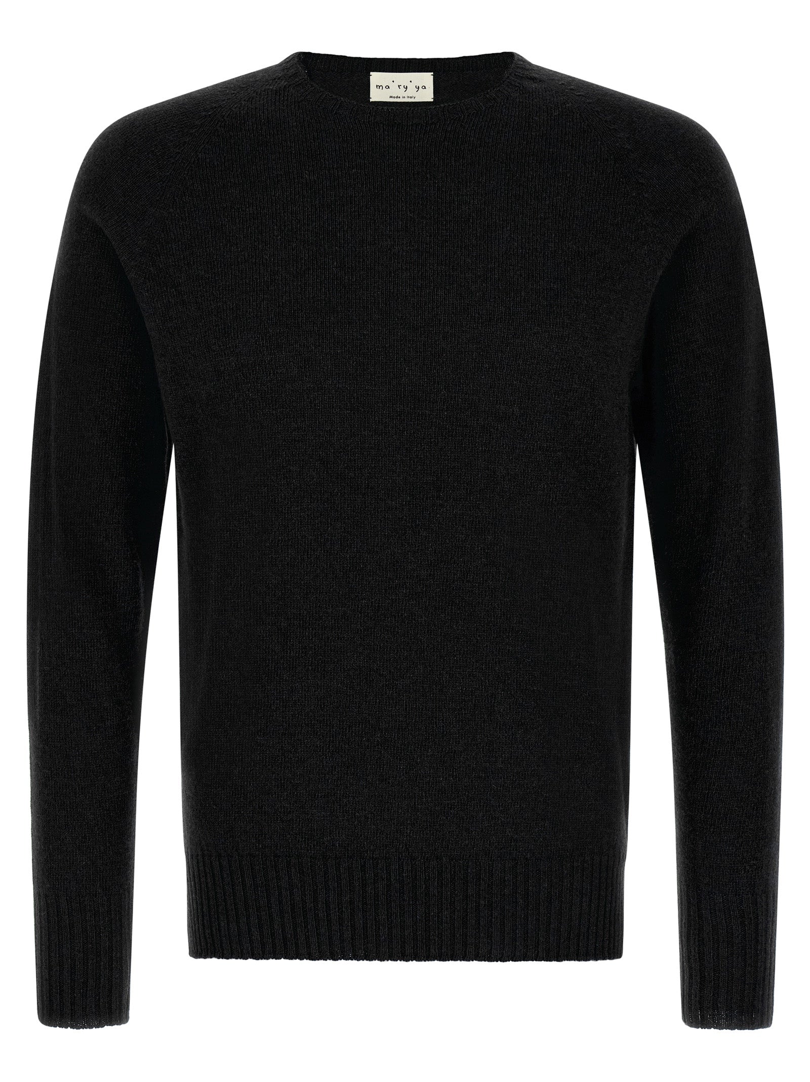 MA'RY'YA Schwarzer Kaschmir-Cardigan