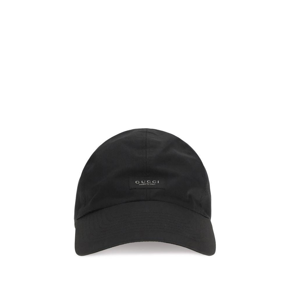 Gucci Schwarze Baumwollkappe (Baseball Cap)
