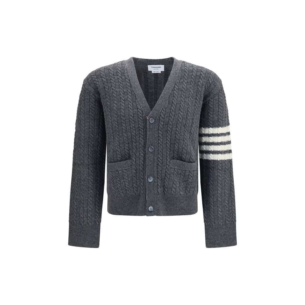 Thom Browne Grauer Woll Cardigan Ovis Aries