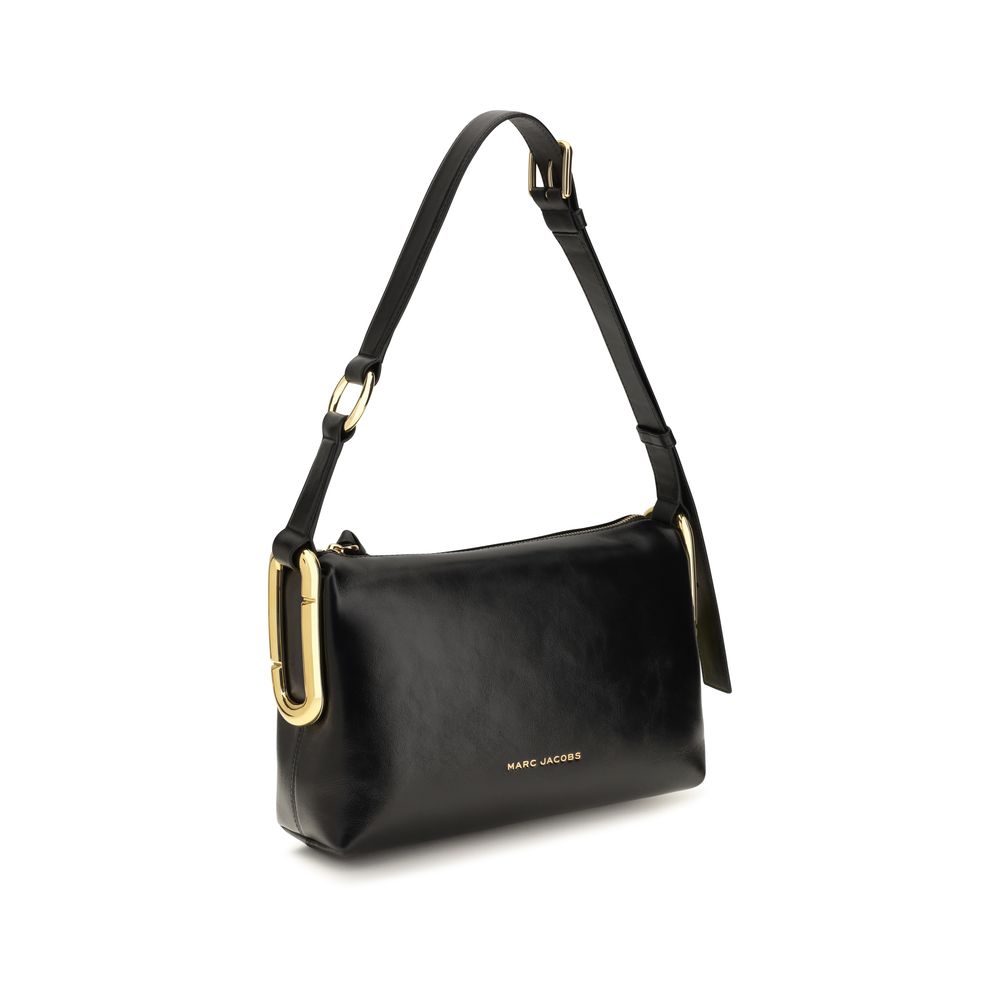 Marc Jacobs Schwarze Bos Taurus Kalbsleder Schultertasche