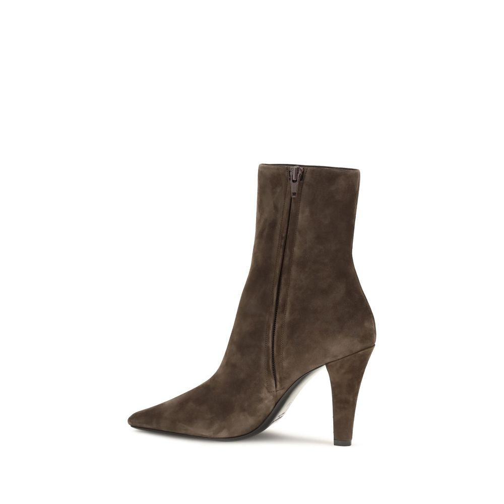 Saint Laurent Braune Ankle Boots aus Kalbsleder Bos Taurus