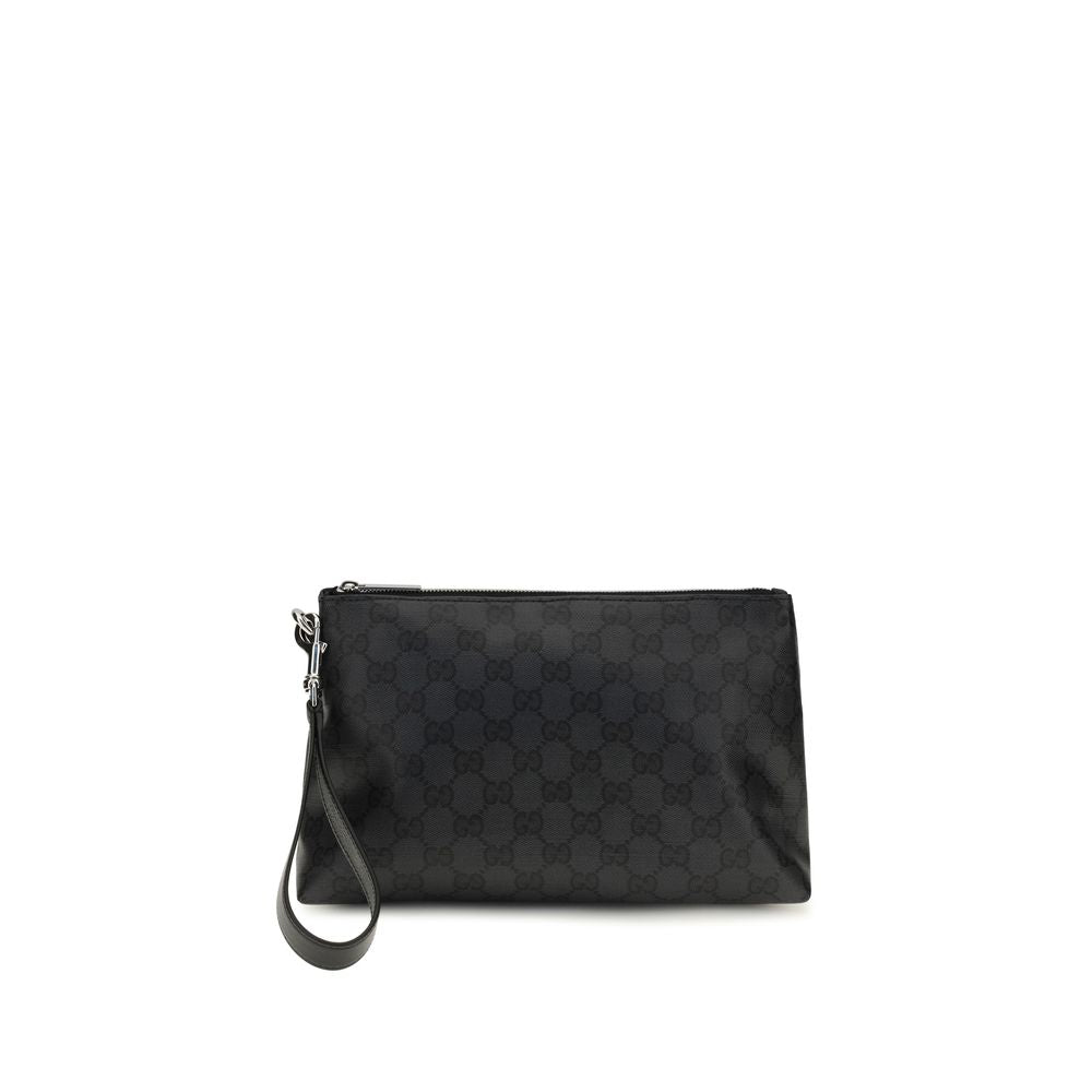 Gucci Schwarze Stoffhandtasche