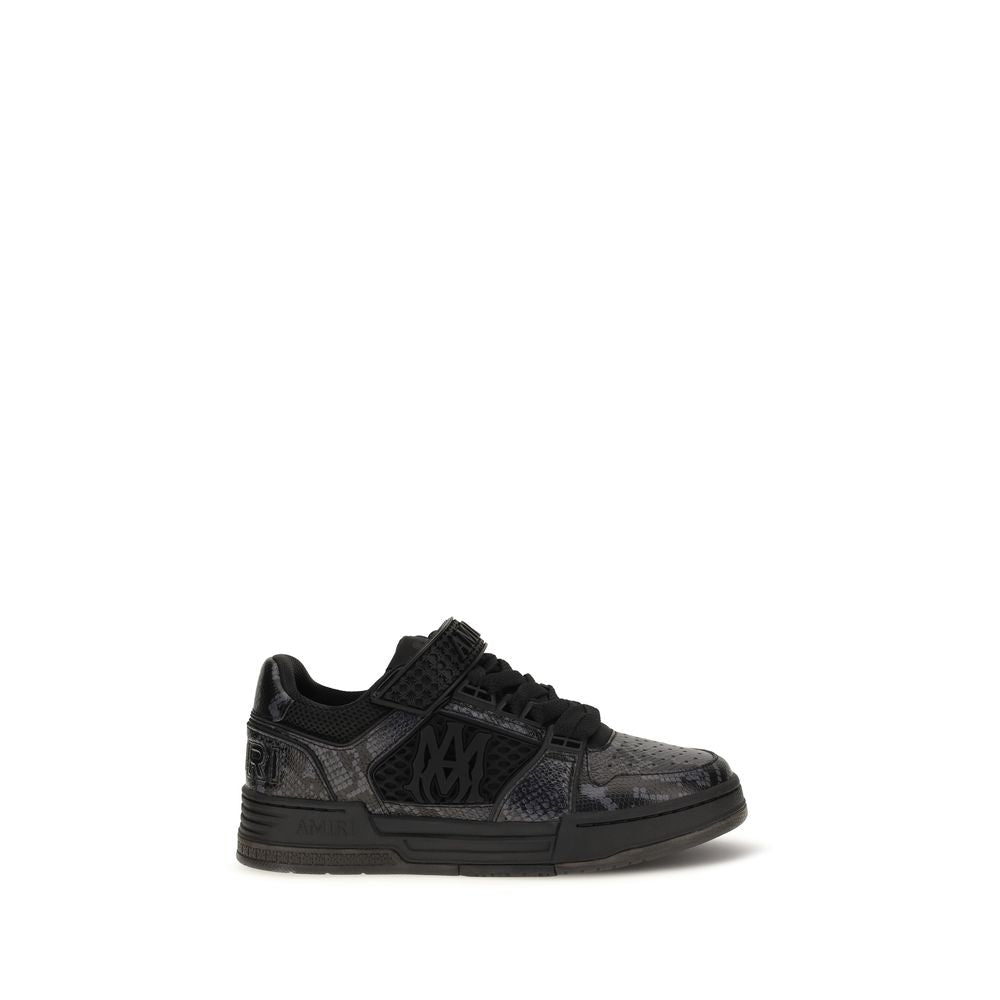 Amiri Schwarze Bos Taurus Kalbsleder Sneaker