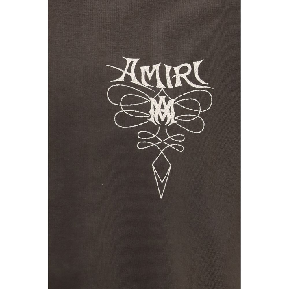 Amiri Braunes Baumwoll-T-Shirt