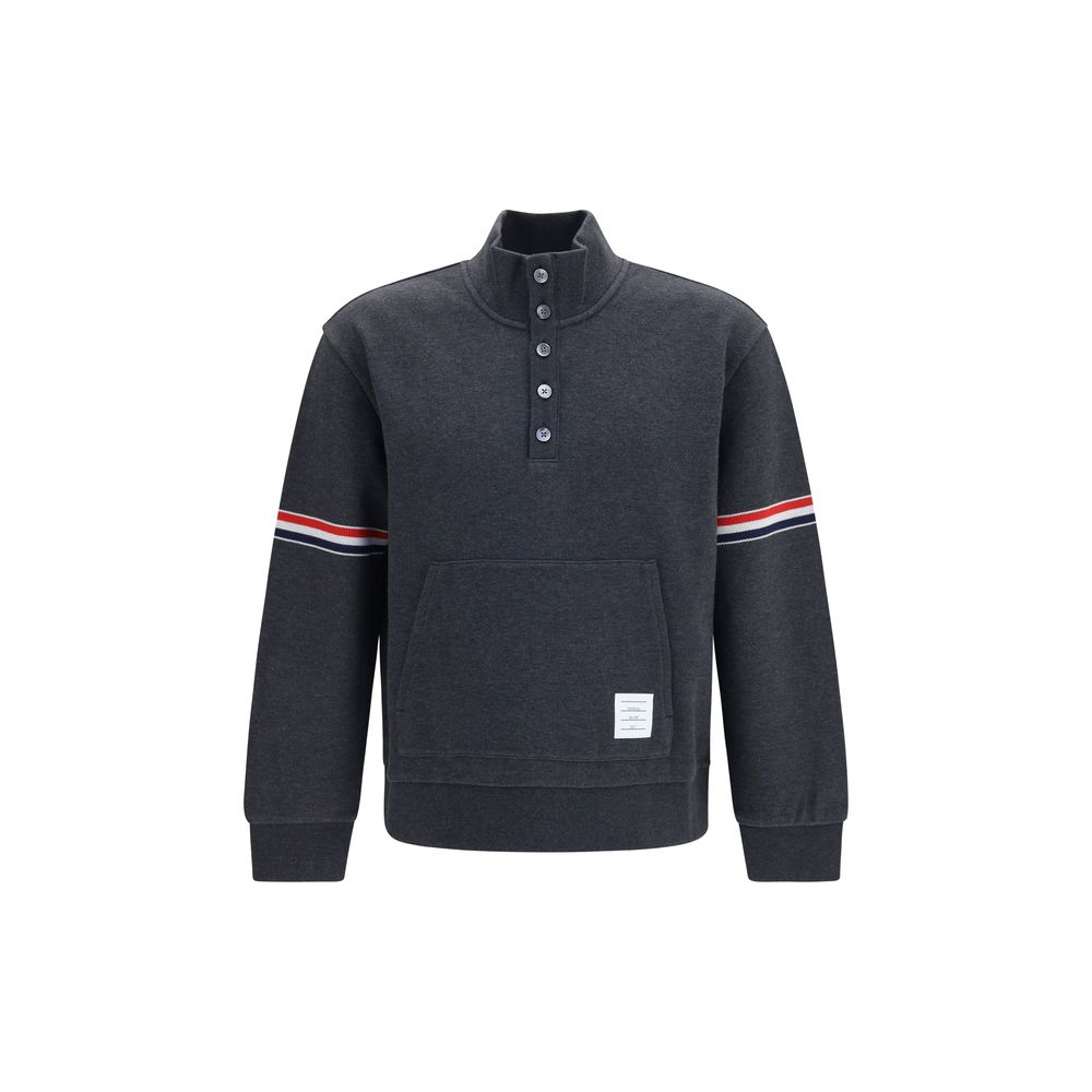 Thom Browne Grauer Baumwollpullover