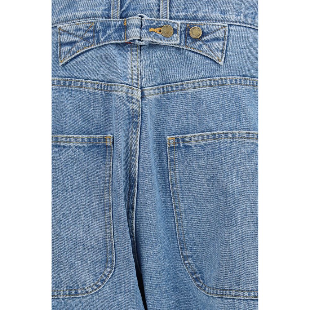 Thom Browne Blaue Baumwolljeans im Relaxed Fit