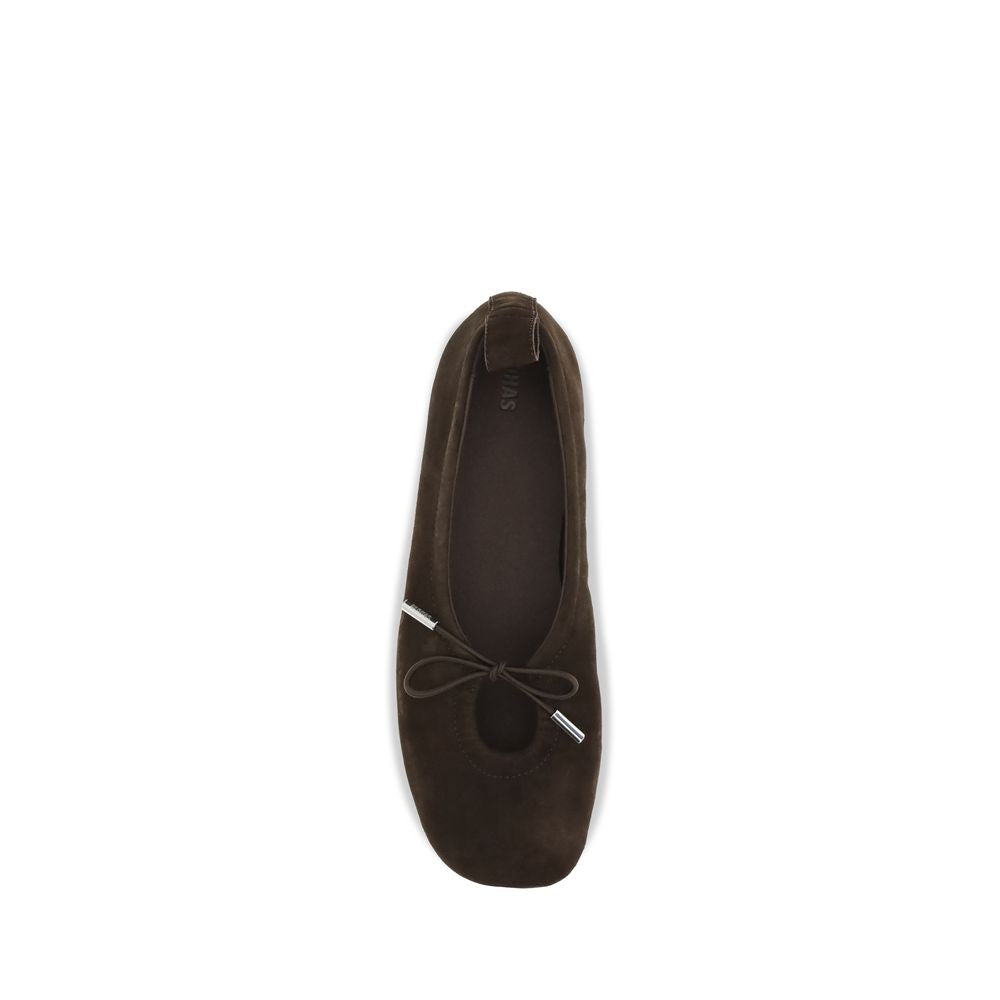 Alohas Ballerinas aus braunem Ziegenleder
