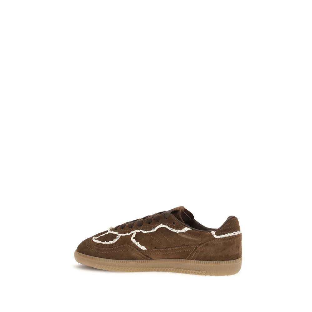 Alohas Braune Wildleder-Sneaker mit niedrigem Schaft