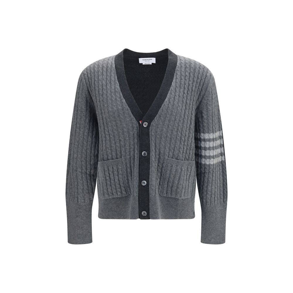 Thom Browne Grauer Woll Cardigan Ovis Aries