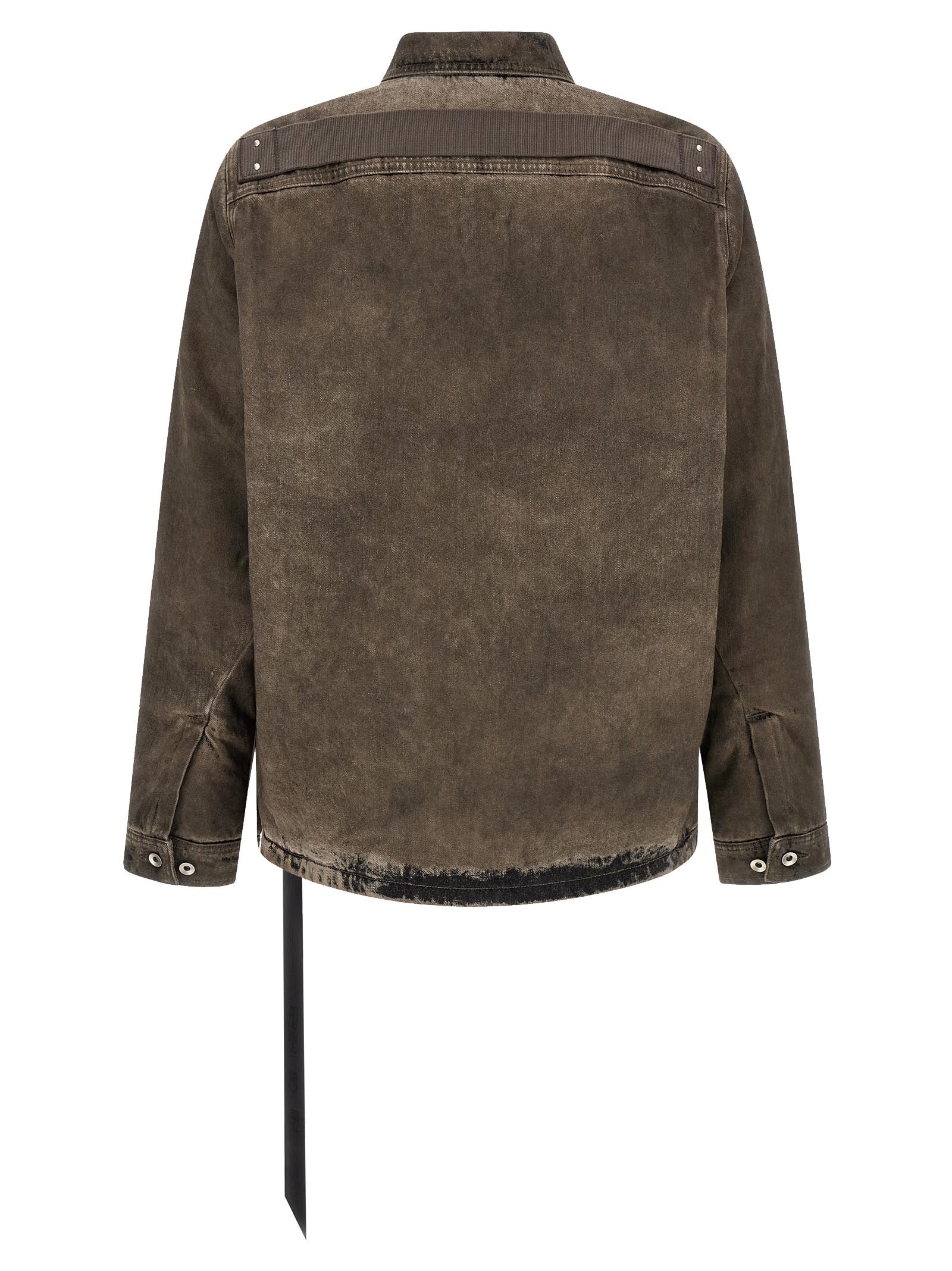 DRKSHDW Graue Jeansjacke aus Baumwolle
