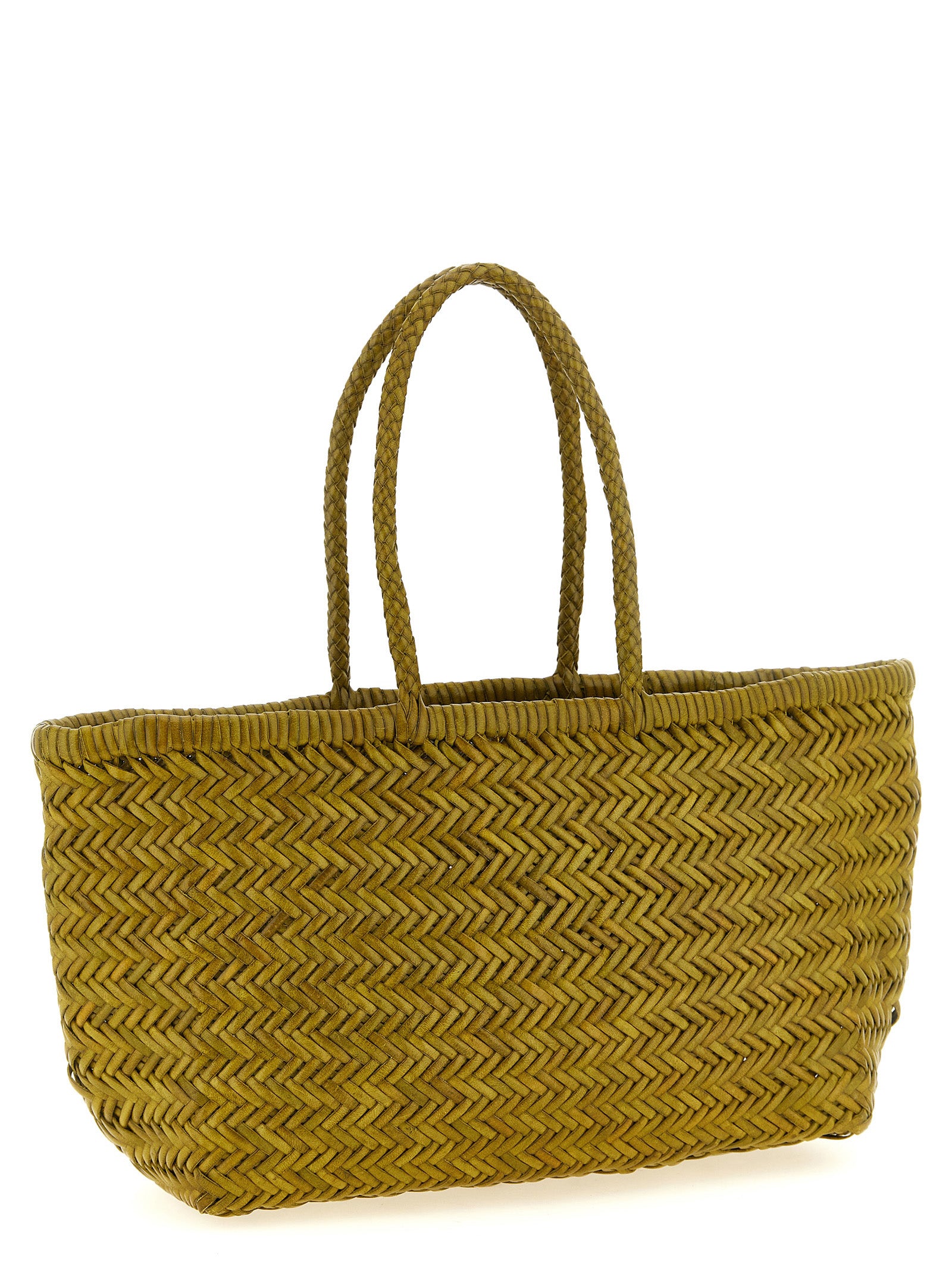 Dragon Diffusion Zweifarbige Kalbsleder-Handtasche
