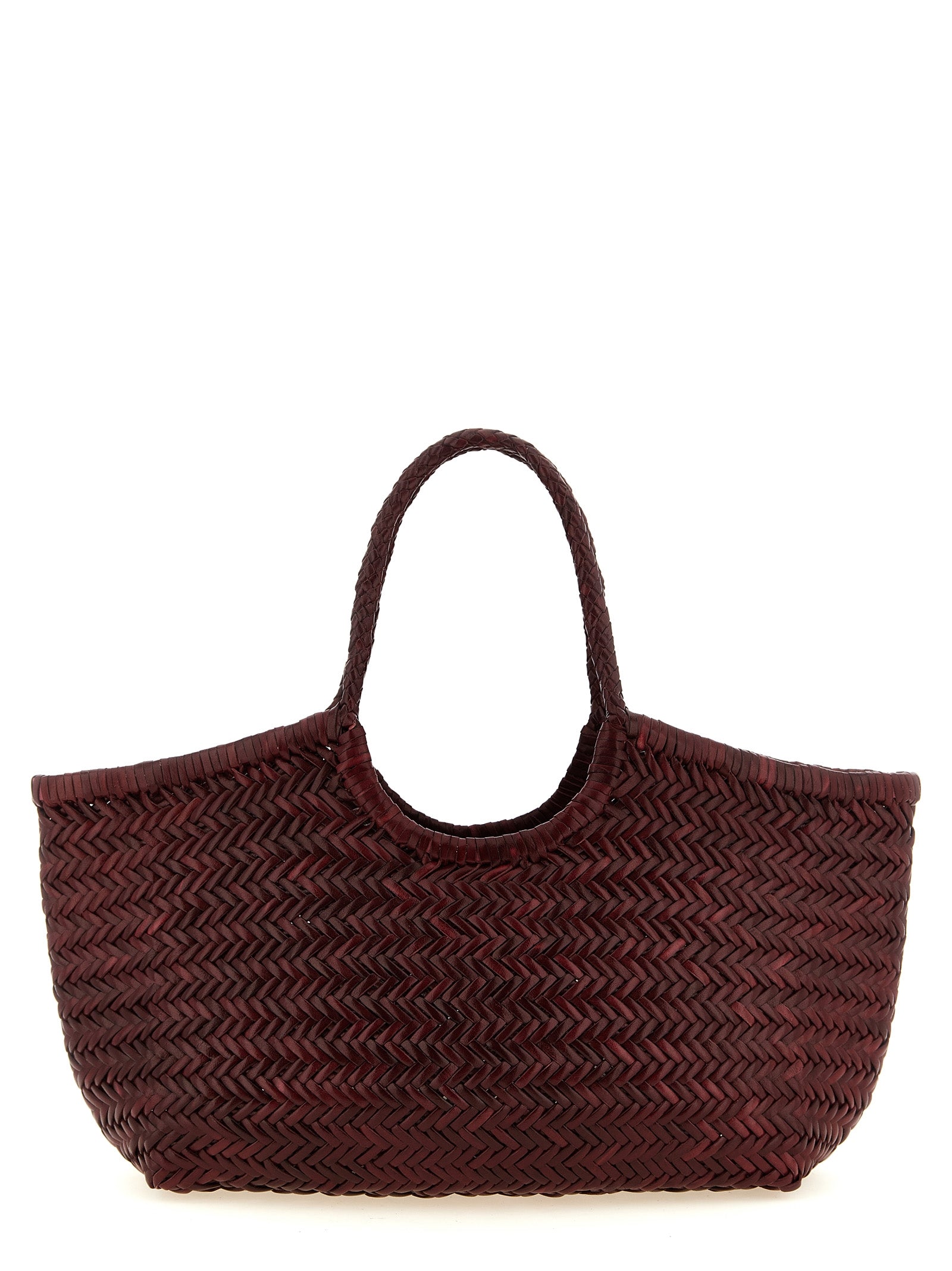 Dragon Diffusion Schultertasche aus bordeauxrotem Rindsleder