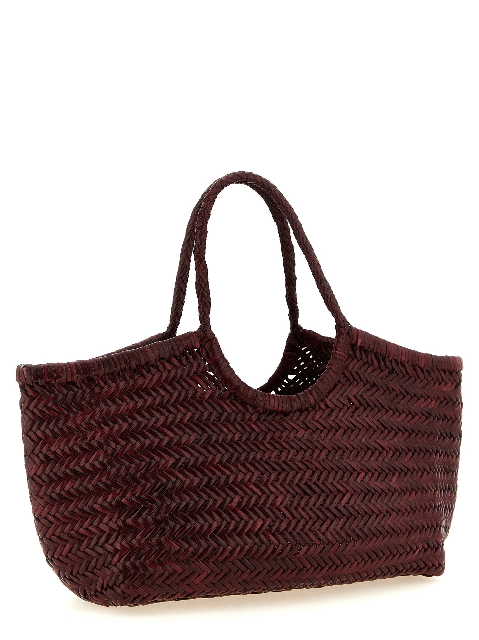 Dragon Diffusion Schultertasche aus bordeauxrotem Rindsleder