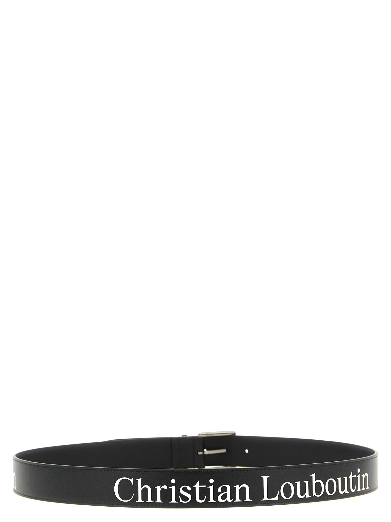 Christian Louboutin Schwarzer Kalbsleder Gürtel Regular