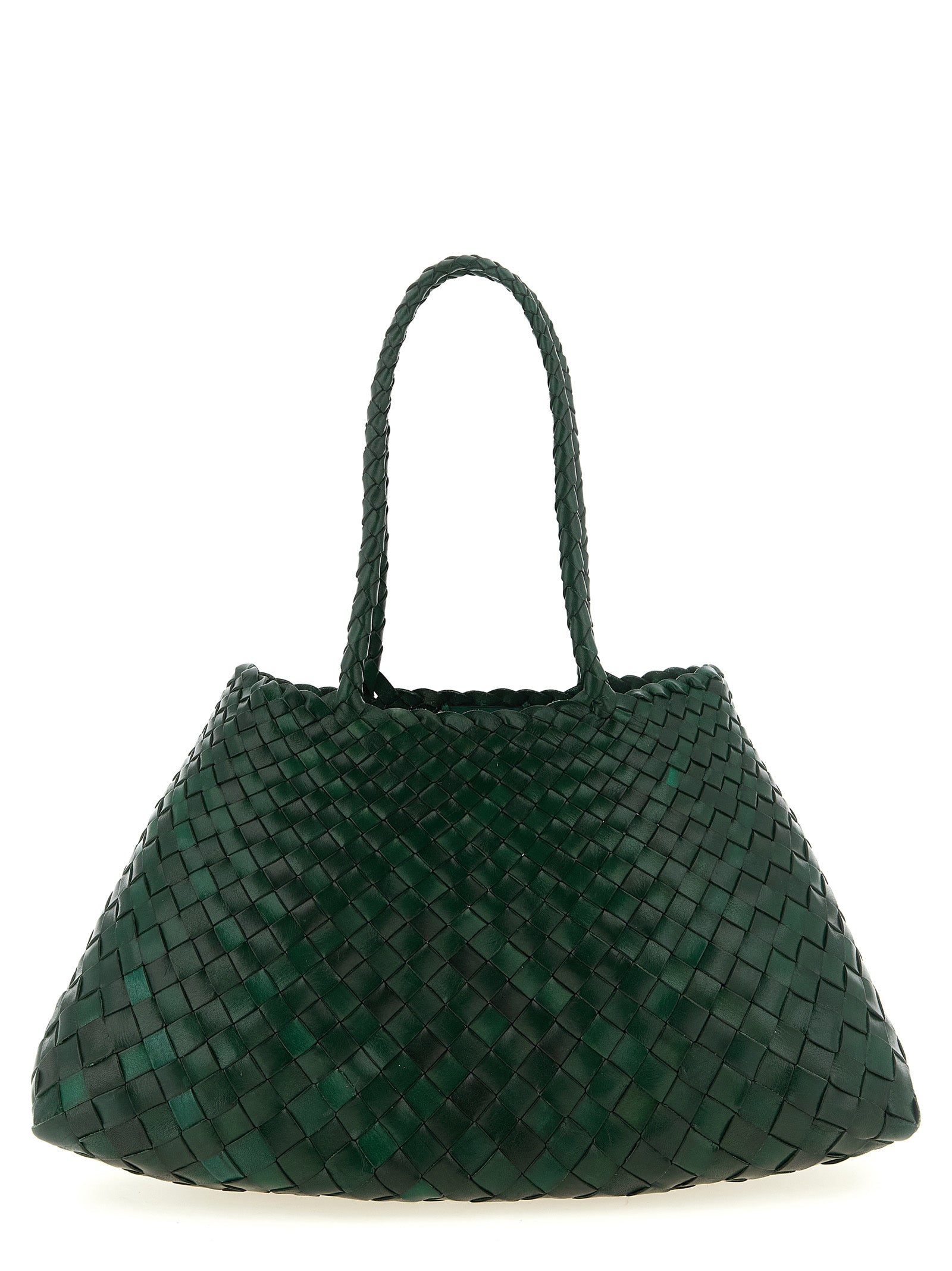 Dragon Diffusion Zweifarbige Schultertasche aus Kalbsleder